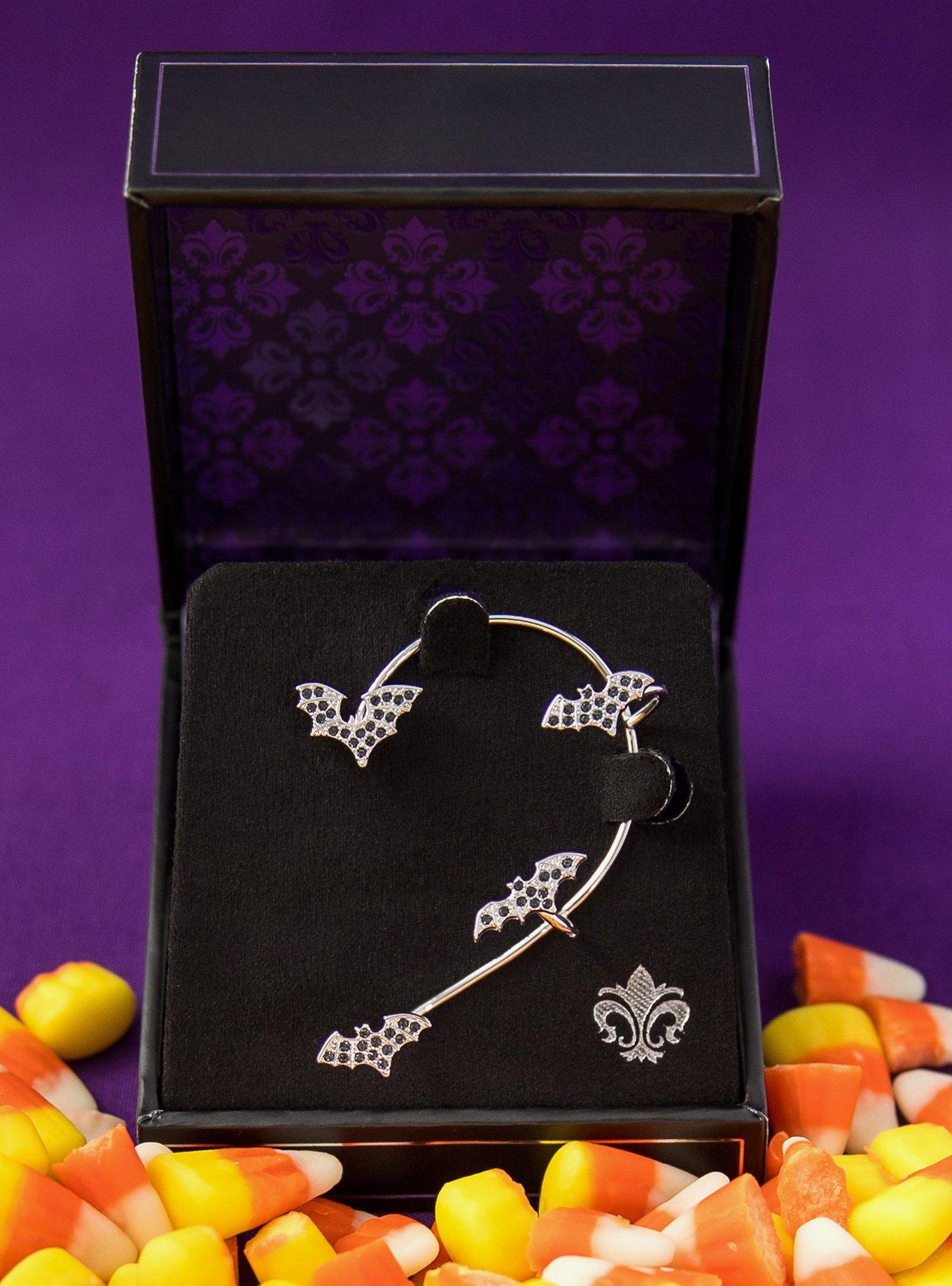 RockLove Boo-Tique Crystal Bat Ear Cuff, , alternate - view 4