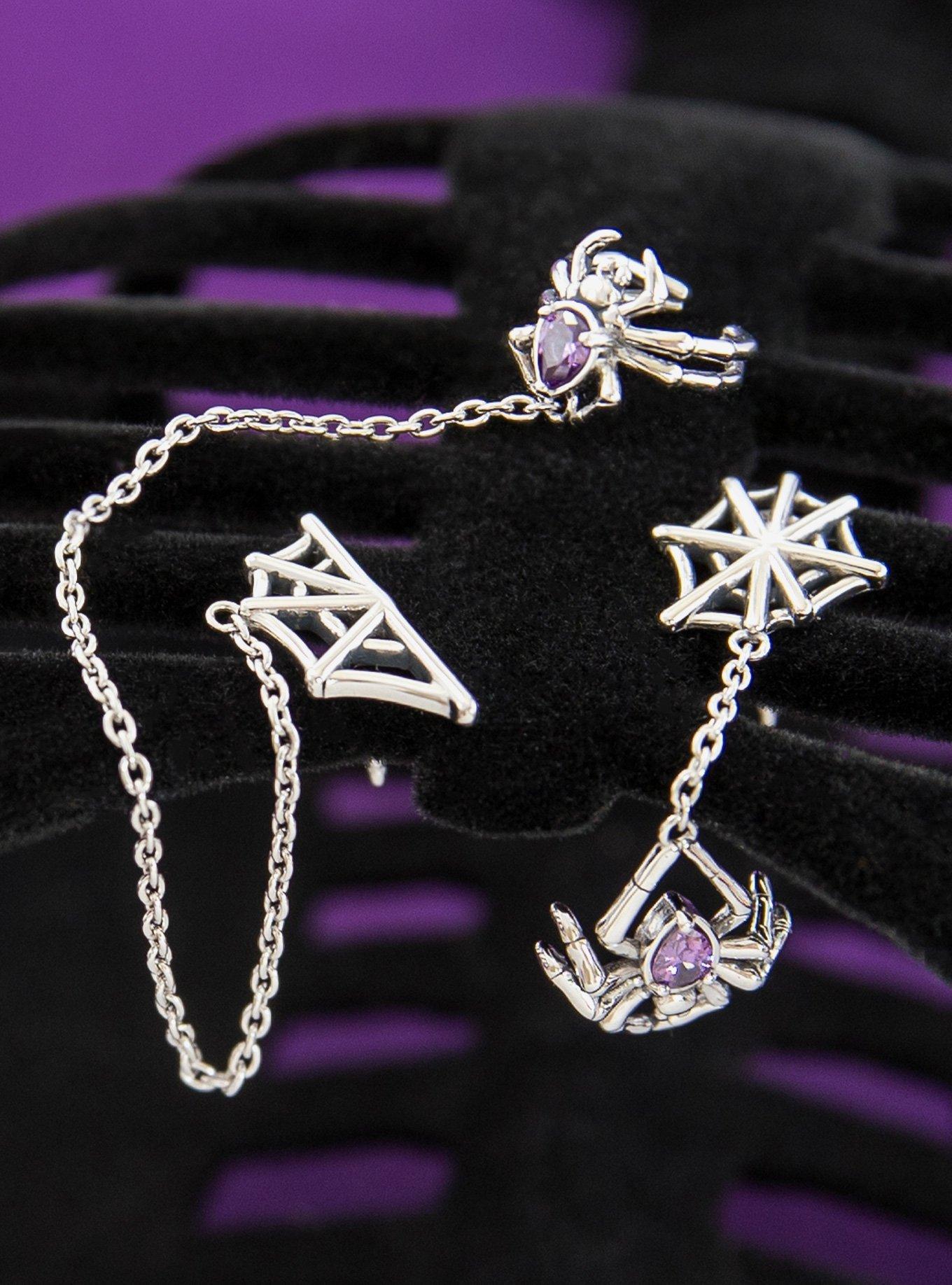 RockLove Boo-Tique Spinning Spider Earrings, , alternate - view 4