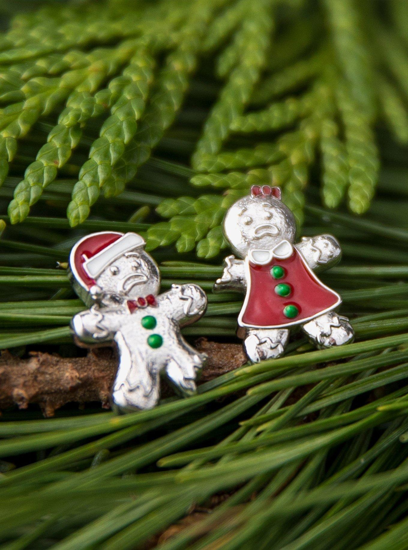 RockLove Yule-Tique Gingerbread Stud Earrings, , alternate - view 3