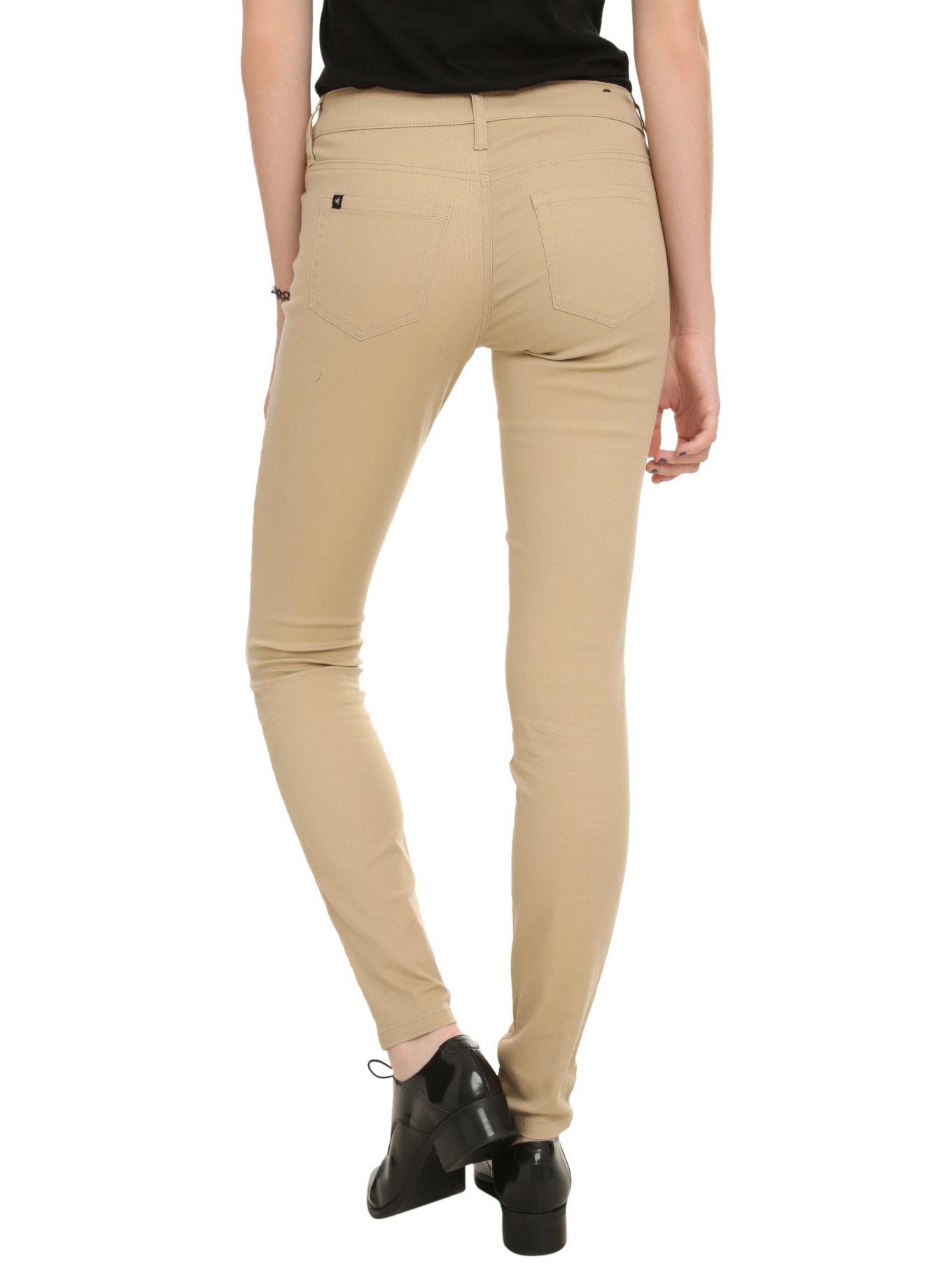 LOVEsick Khaki Twill Skinny Pants, KHAKI, alternate