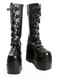 Demonia By Pleaser Stacked Strap Boots, , alternate