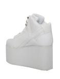 YRU Qozmo Hi-White Platform Sneakers, , alternate