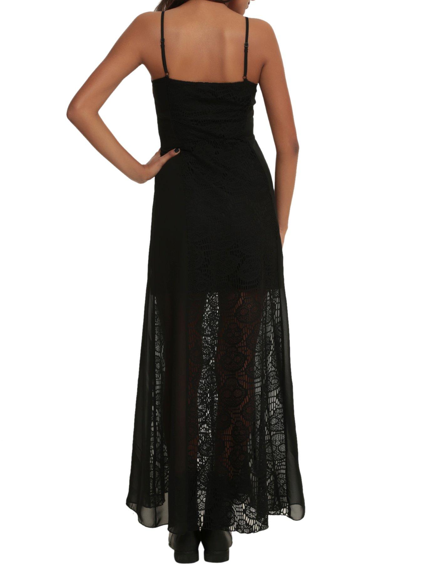 Skull Crochet Maxi Dress, , alternate