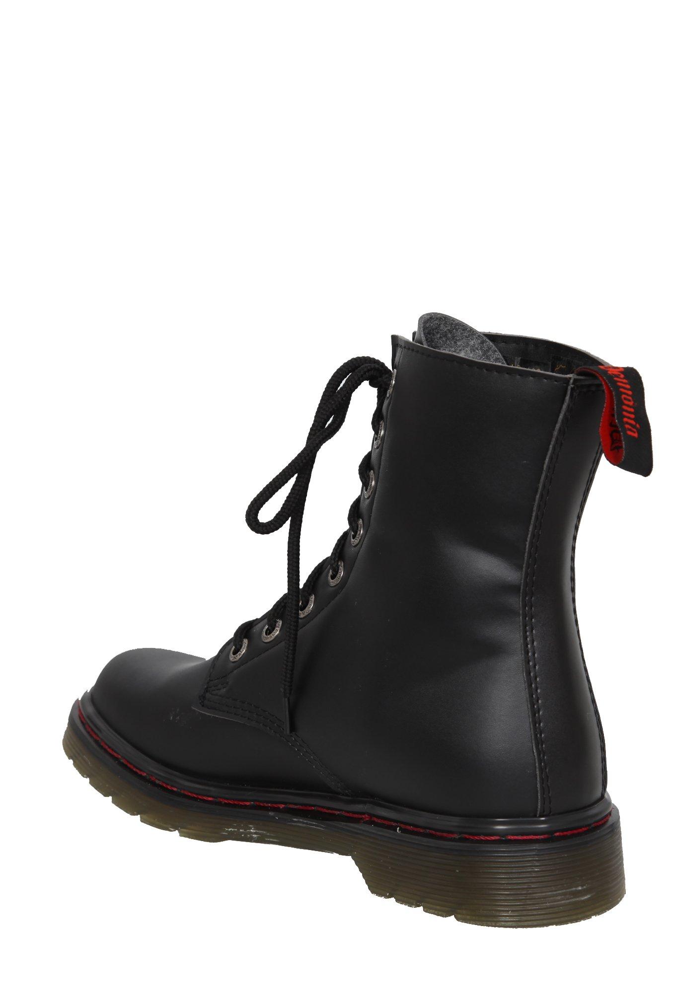Demonia Disorder Black Combat Boots, , alternate