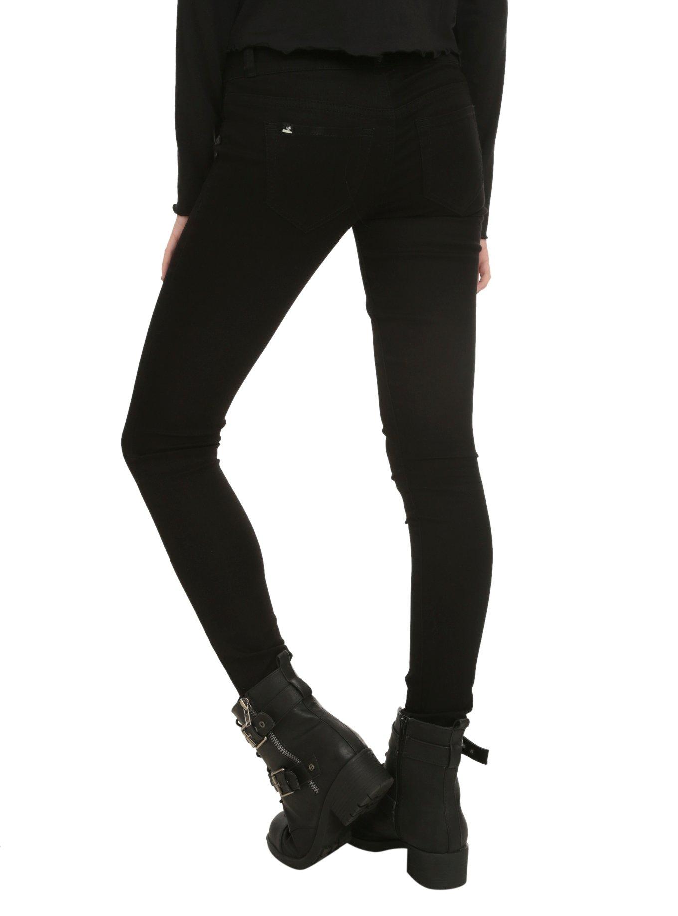 LOVEsick Black Over Dye Wash Super Skinny Jeans, BLACK, alternate