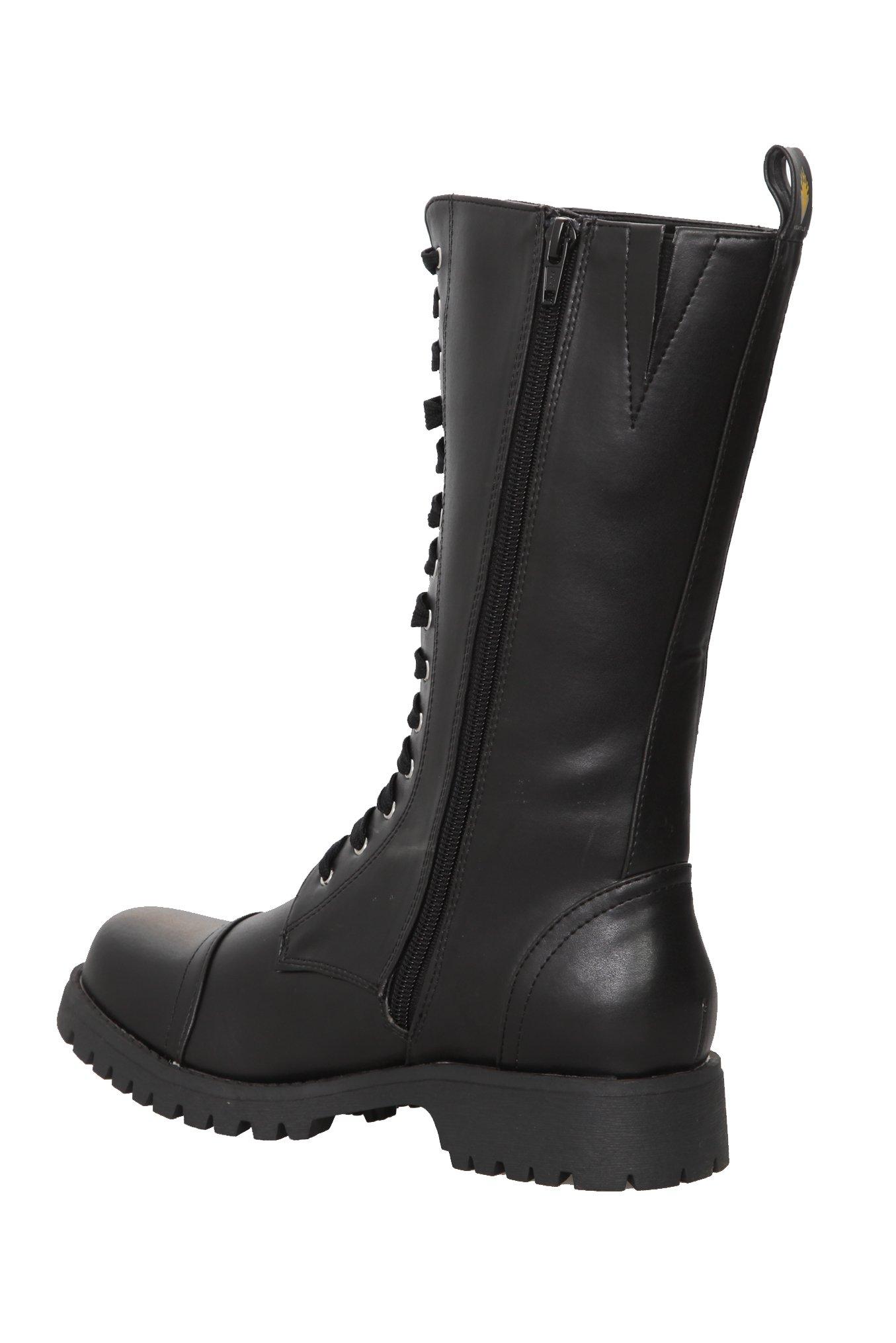 Volatile Black Stash Combat Boots, , alternate