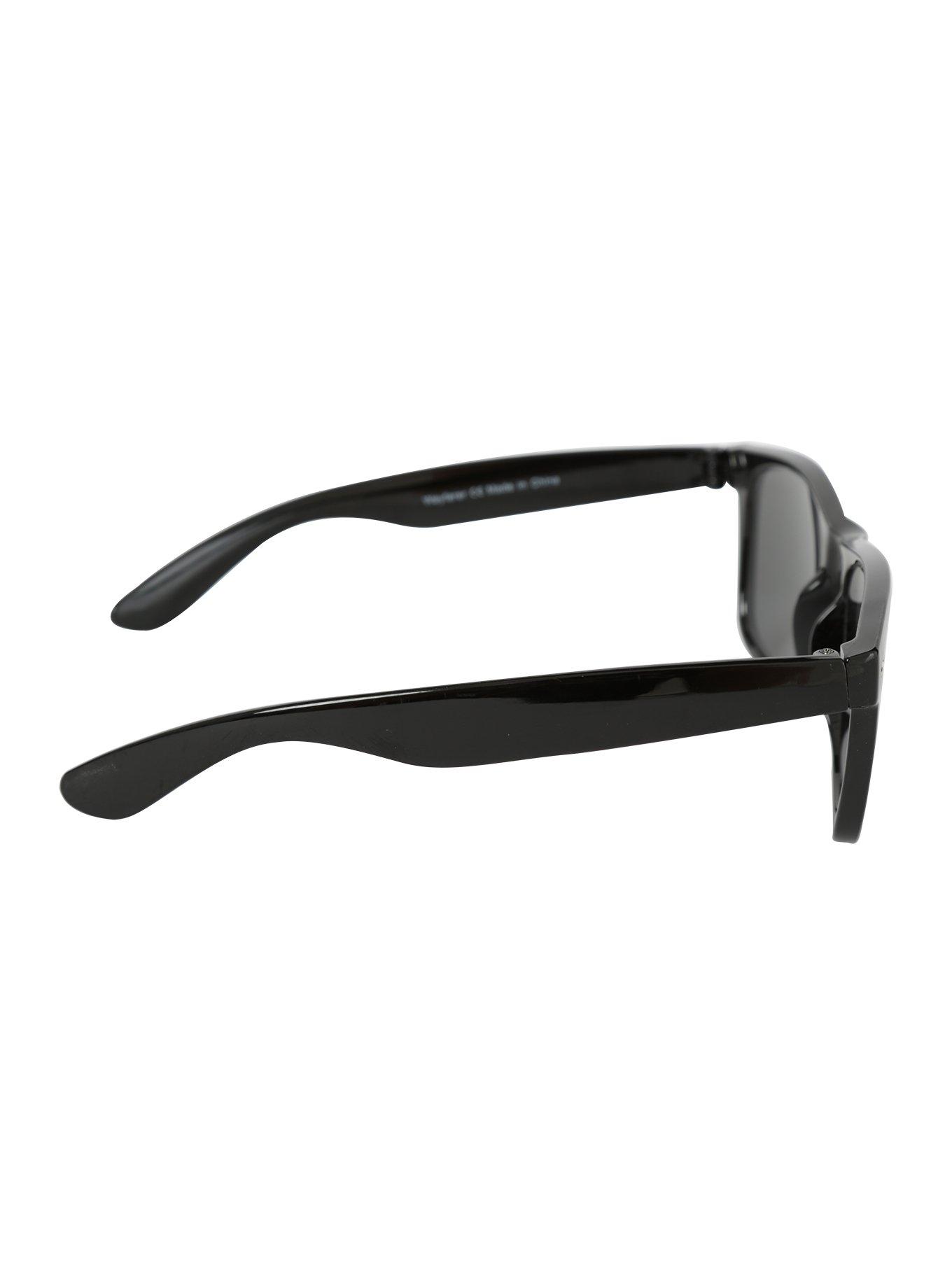 Black Retro Sunglasses, , alternate