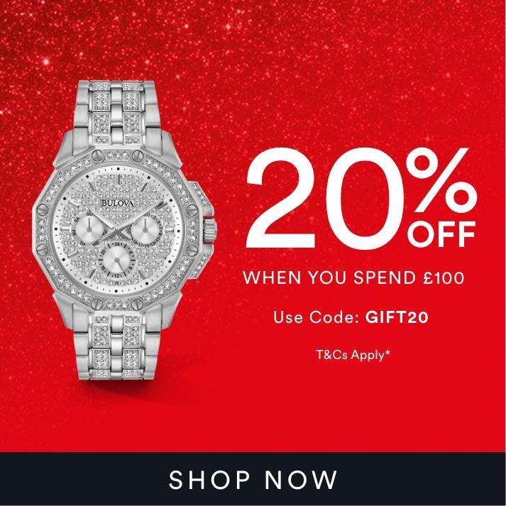 20% off when you spend £100