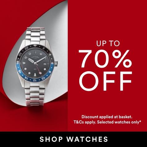 up to 70% off watches