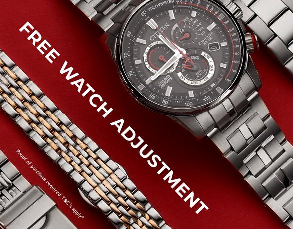 Free watch adjustment