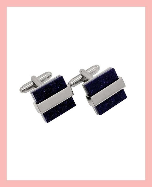 black and silver mens cufflinks