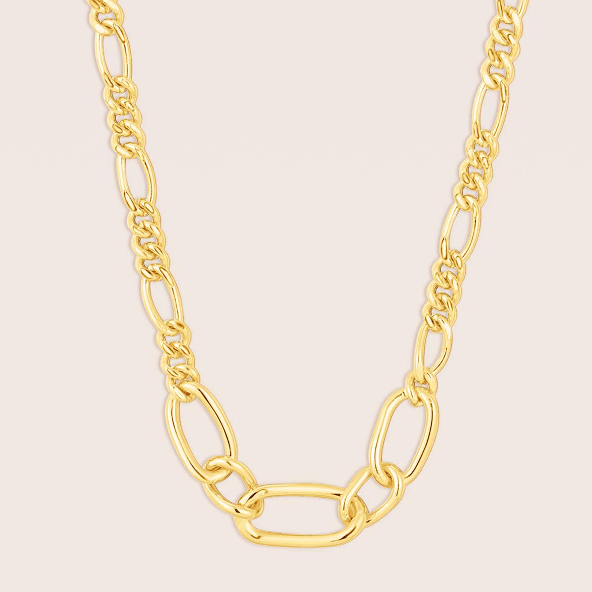 Ania Haie gold figaro chain