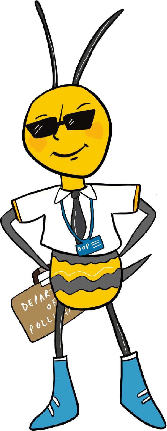 Department for Pollination bee character