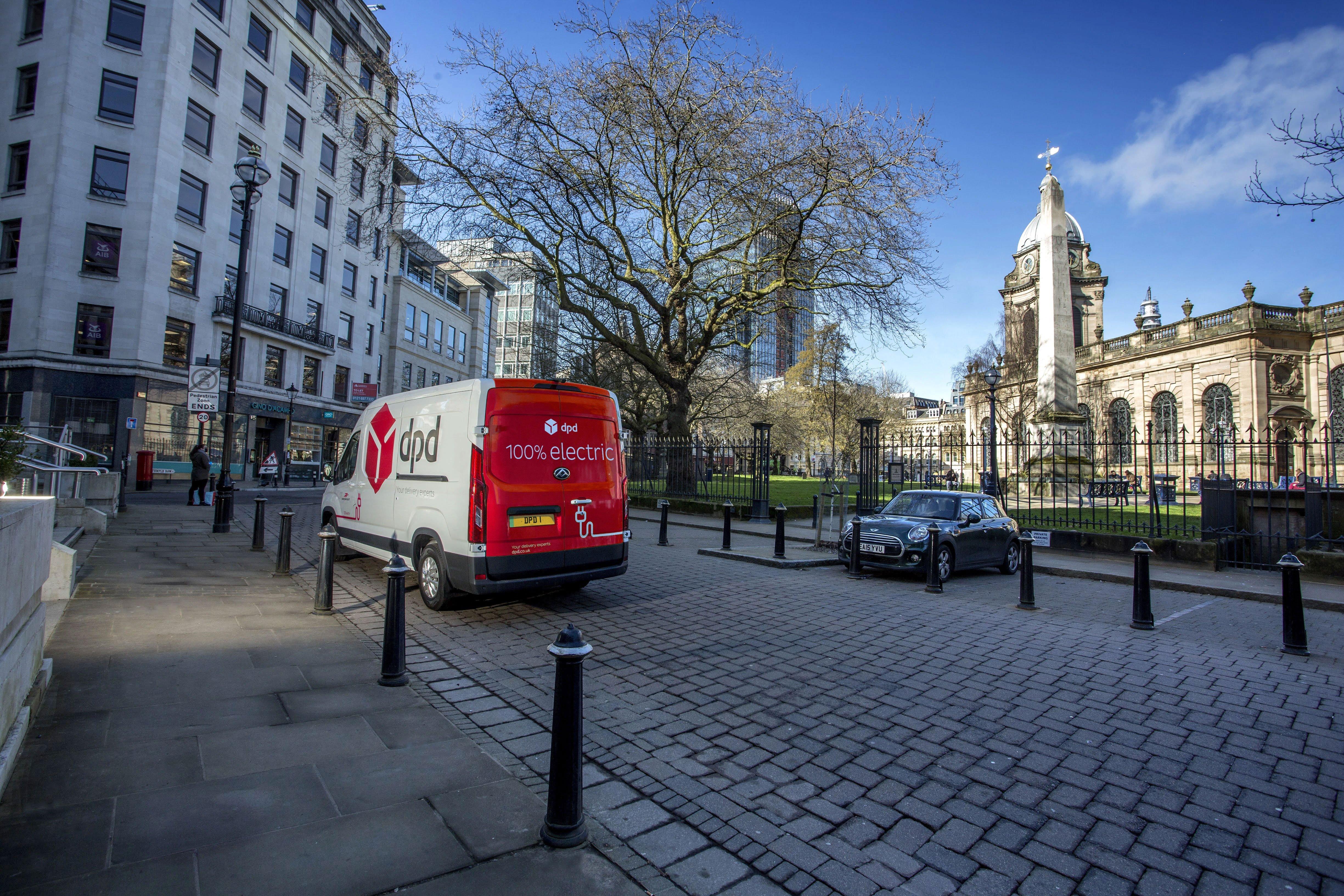 A DPD all-electric delivery van