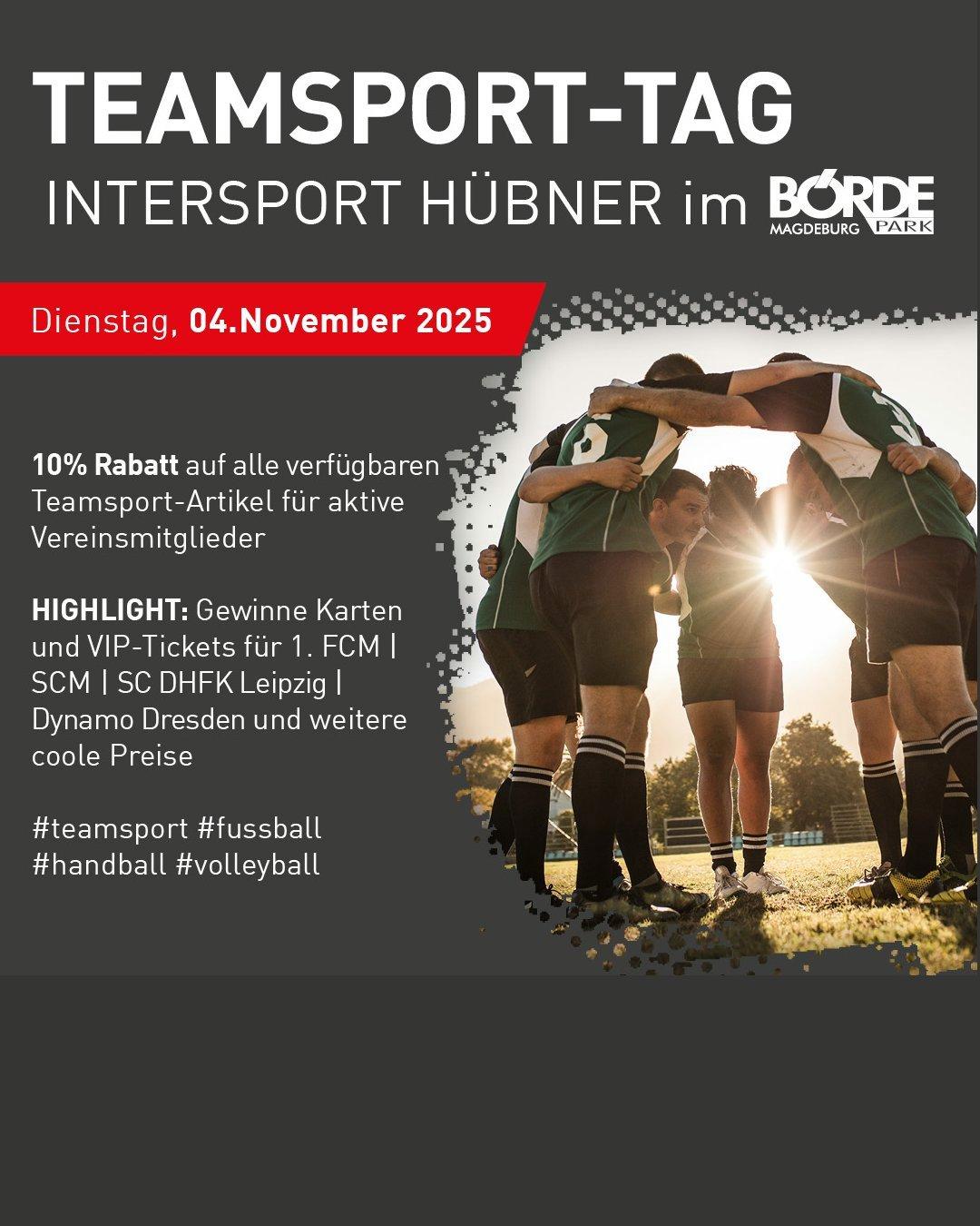 Teamsport Tag & Abend am 04.11.
