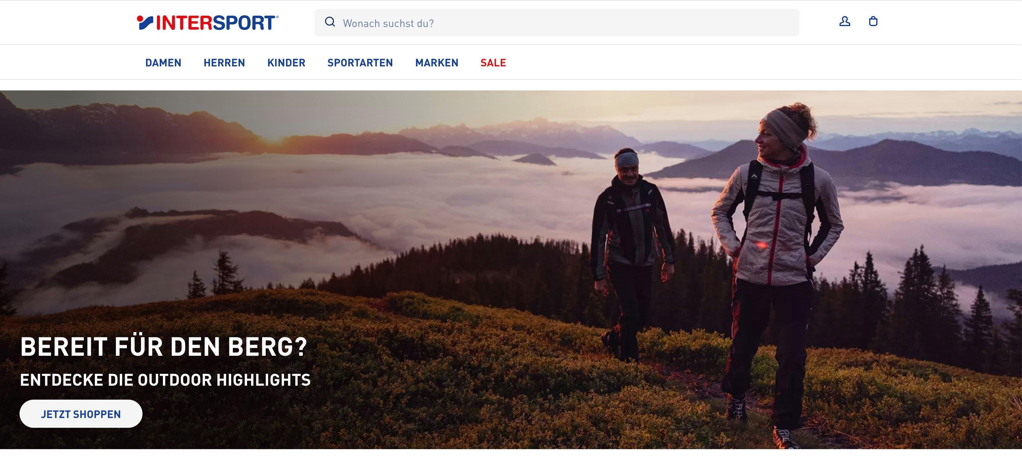 INTERSPORT Partnerprogramm - Startseite des INTERSPORT Shops