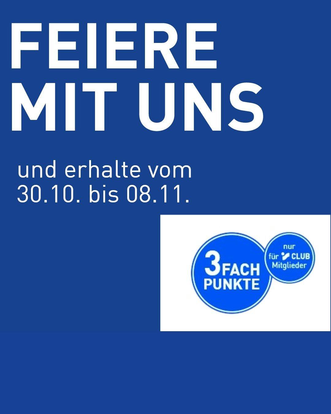3-fach Punkte für CLUB-Kunden