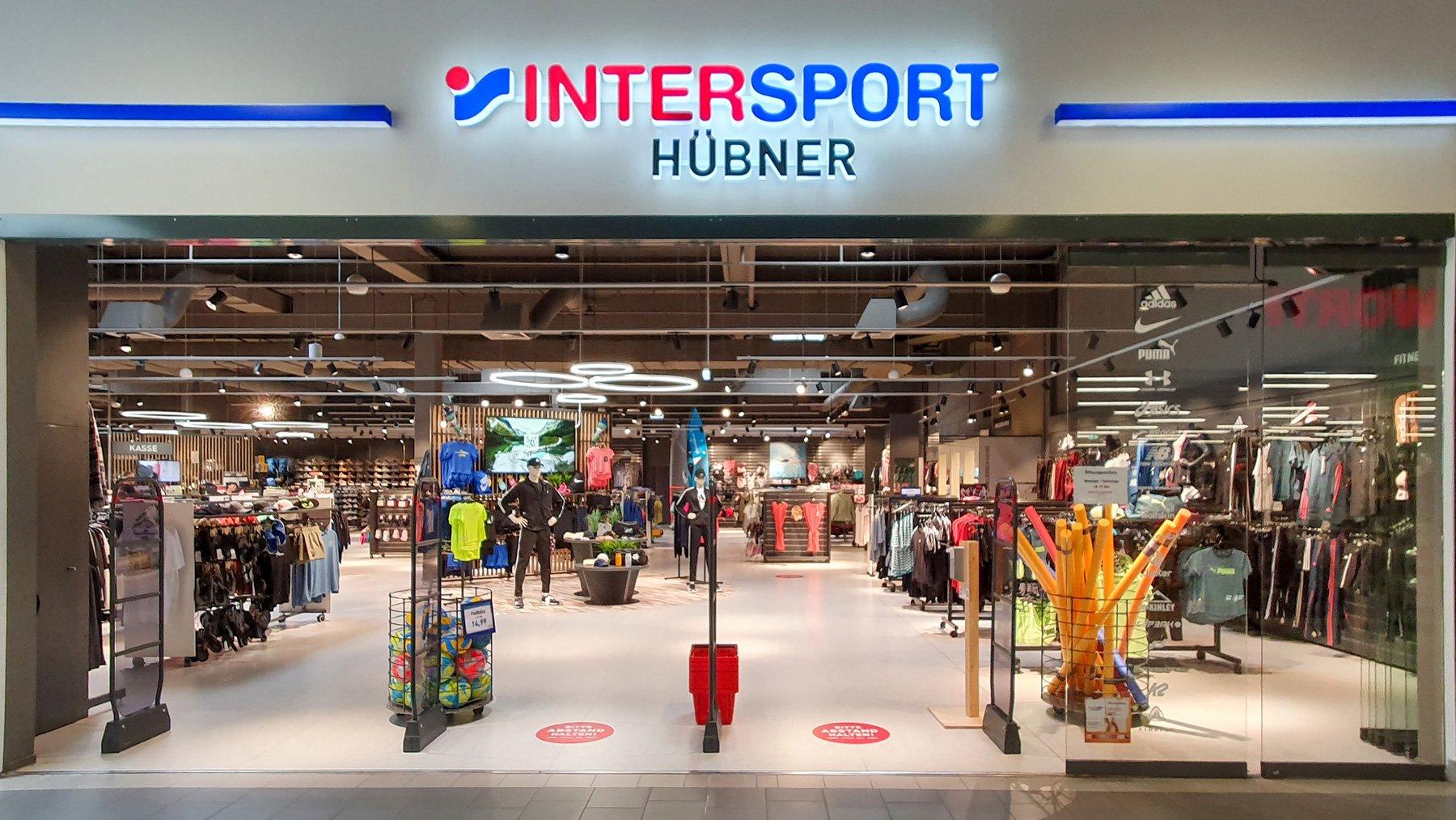 INTERSPORT Hübner Eingangsbereich EKZ Wust Brandenburg