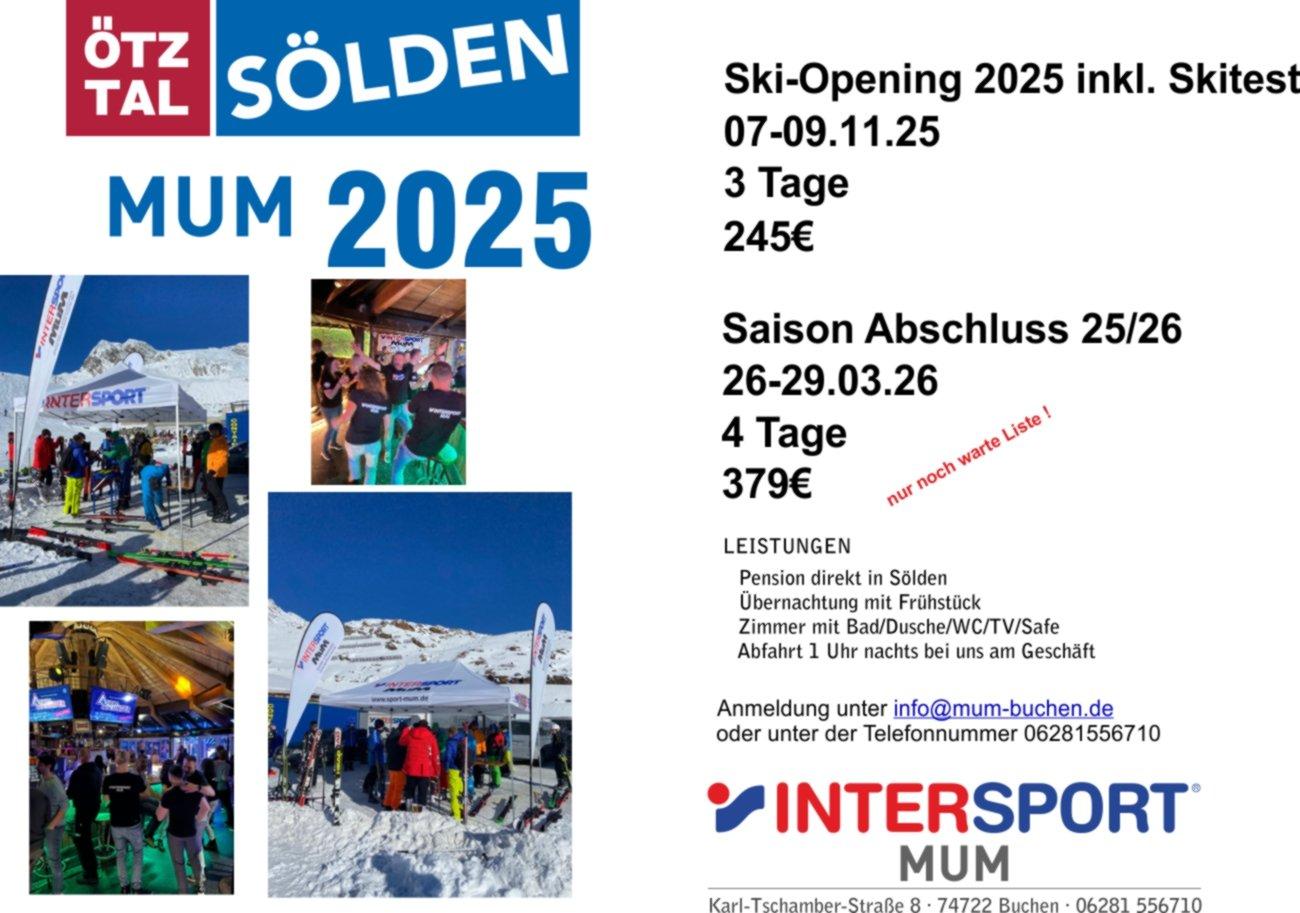 Unsere Skiausfahrten nach Sölden