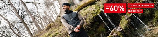 Flash Sale- Jacken & Westen bis zu 60% reduziert