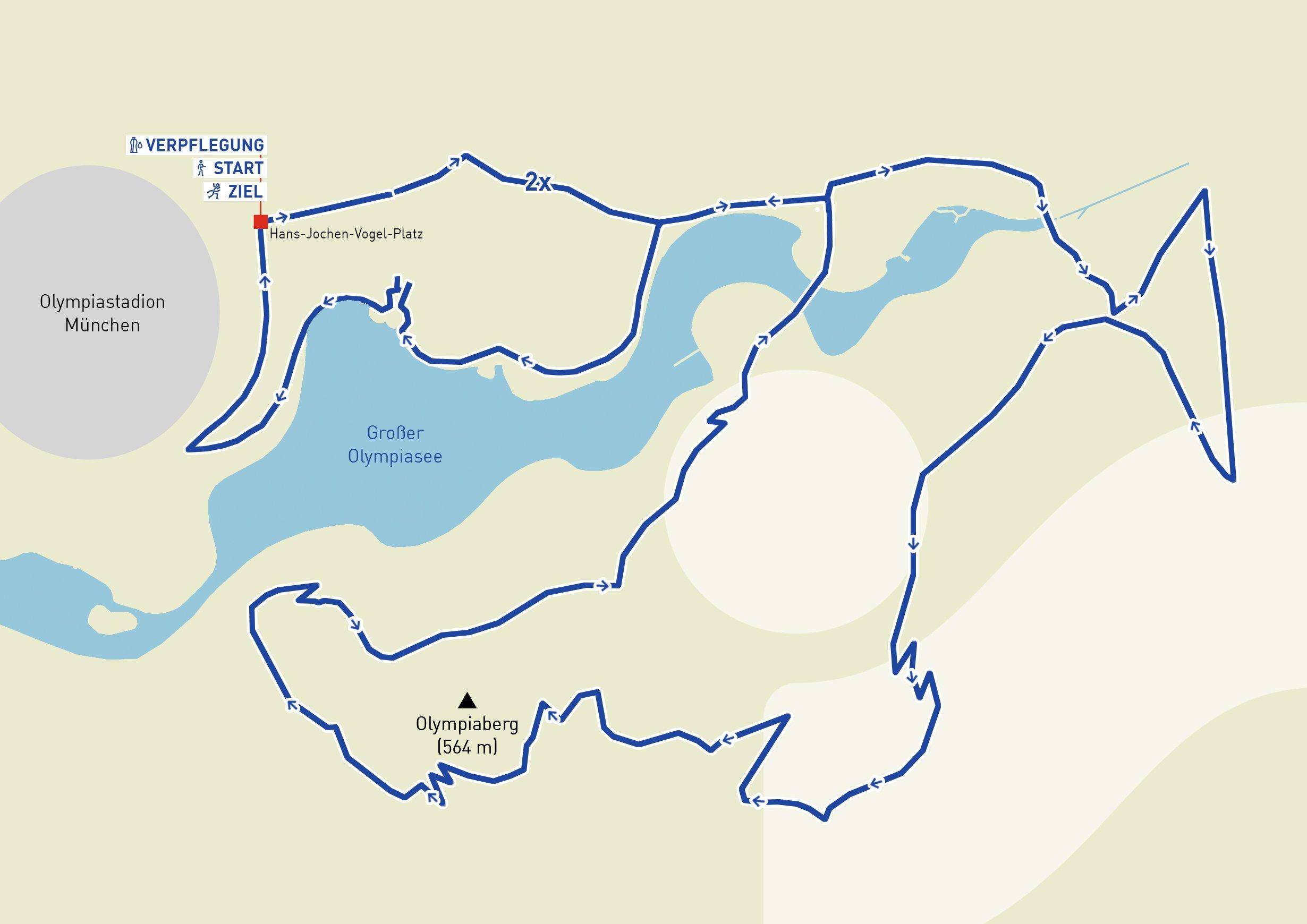 10 km Strecke INTERSPORT Urban Trail Run