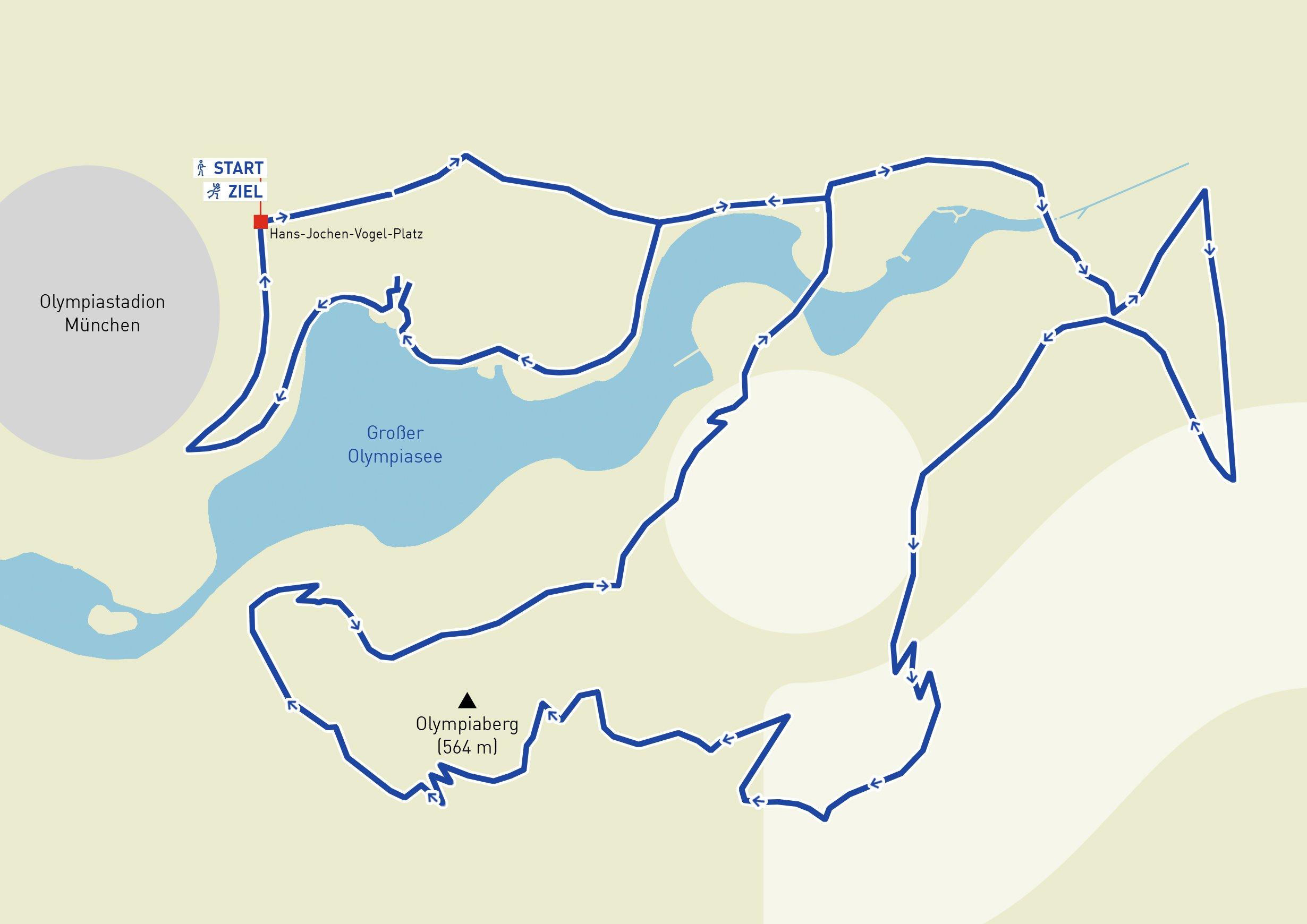 5 km Strecke INTERSPORT Urban Trail Run