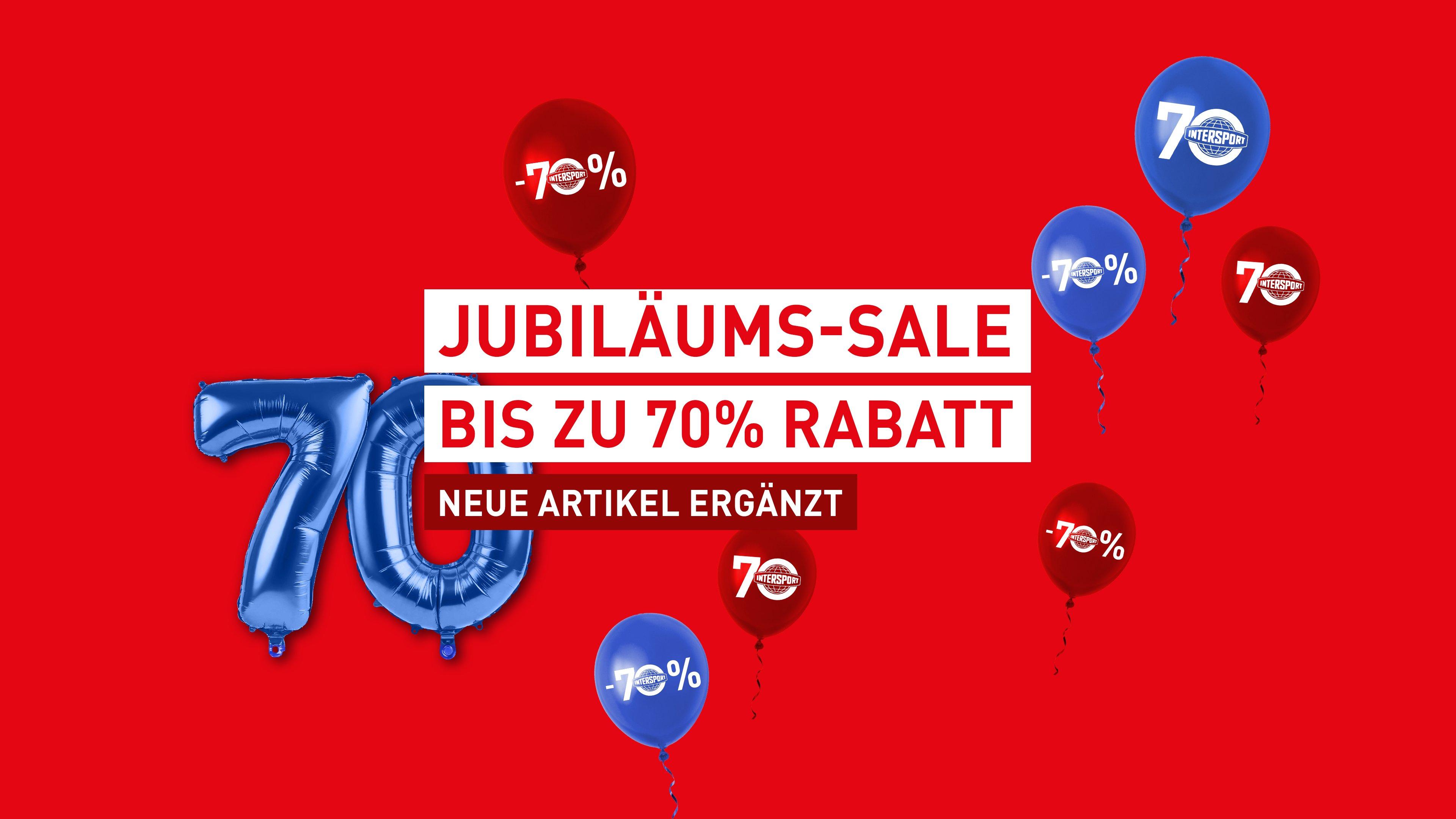 Jubiläums-Sale mit bis zu 70% Rabatt