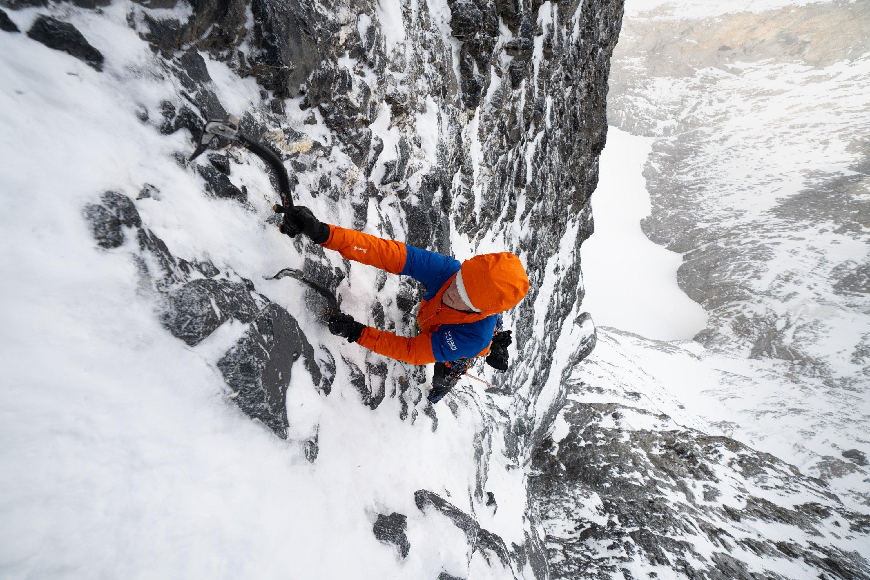 Mammut Nordwand 6.0 Jacke mit GORE-TEX PRO im alpinen Einsatz