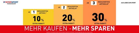 MEHR KAUFEN - MEHR SPAREN: Jetzt bis zu 30 % Extra-Rabatt auf reduzierte Artikel sichern