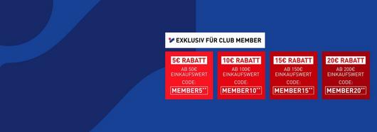 Member Aktion - Bis zu 20 Euro Rabatt sichern