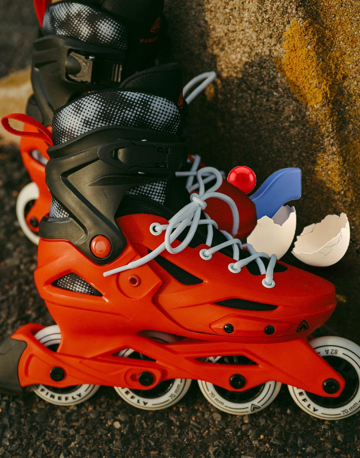 Inlineskates zu Ostern