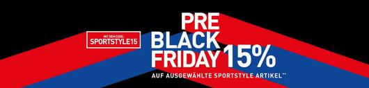 Pre Black Friday Sportstyle Deals