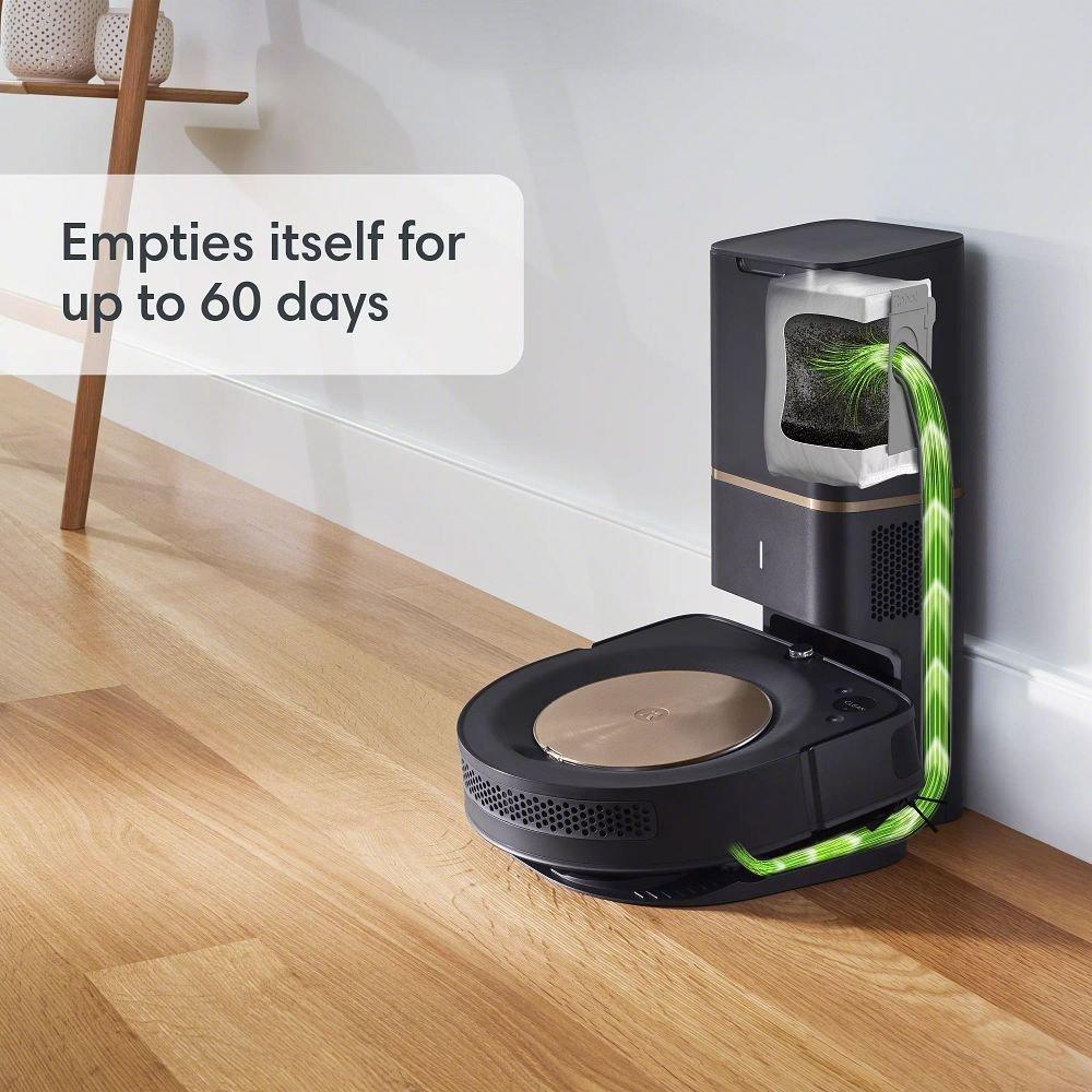 Roomba® s9+ Self-Emptying Robot Vacuum & Black Braava jet® m6