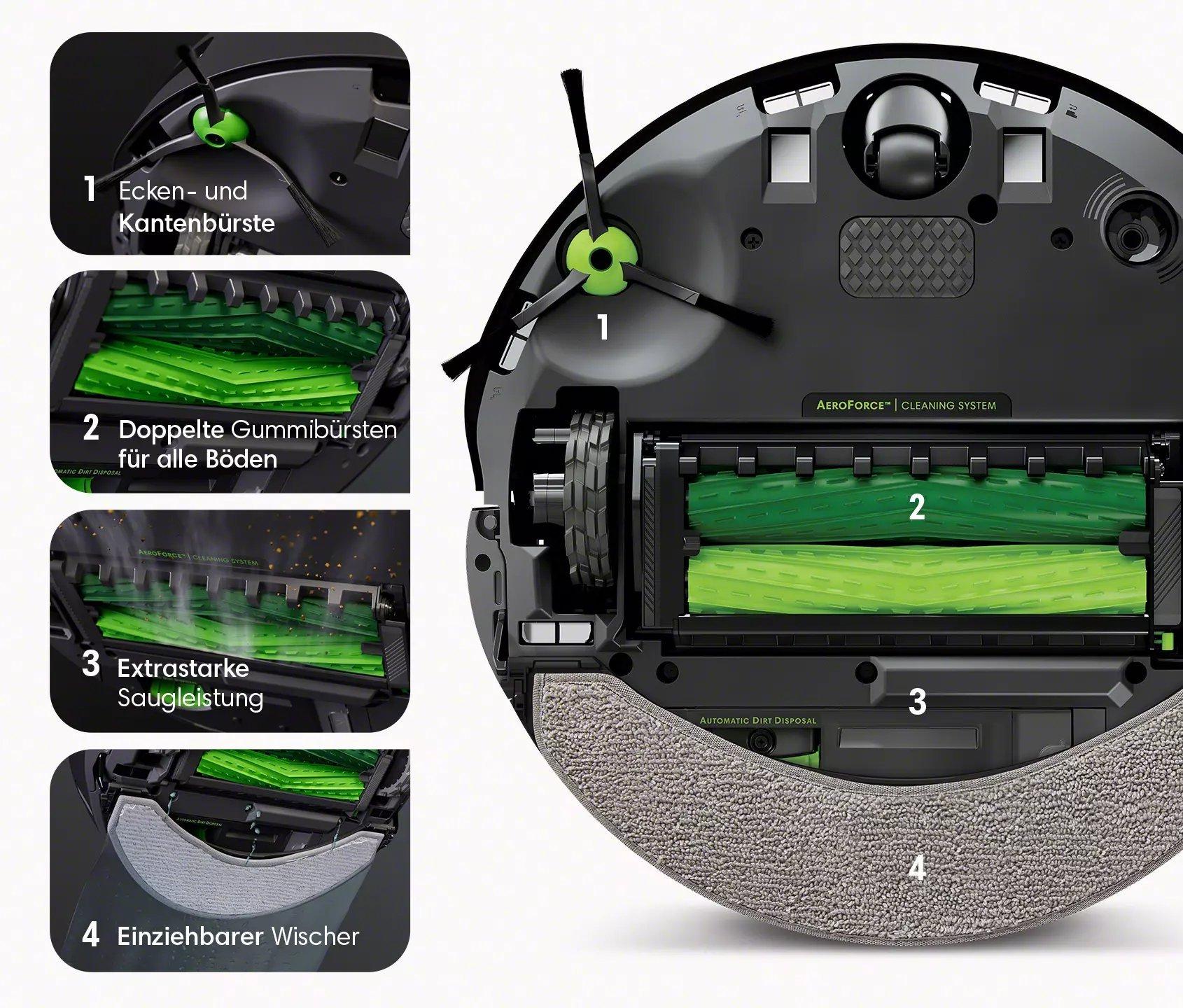 Roomba Combo® j7 Saug- iRobot Wischroboter | mit WLAN-Verbindung und
