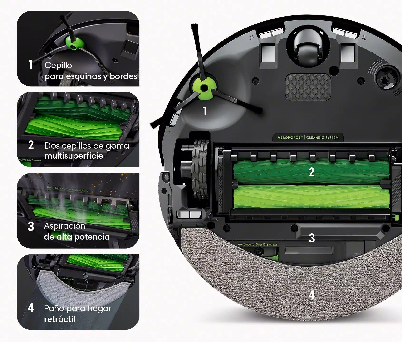 Robot aspirador y friegasuelos Roomba Combo® j7 con conexión Wi-Fi