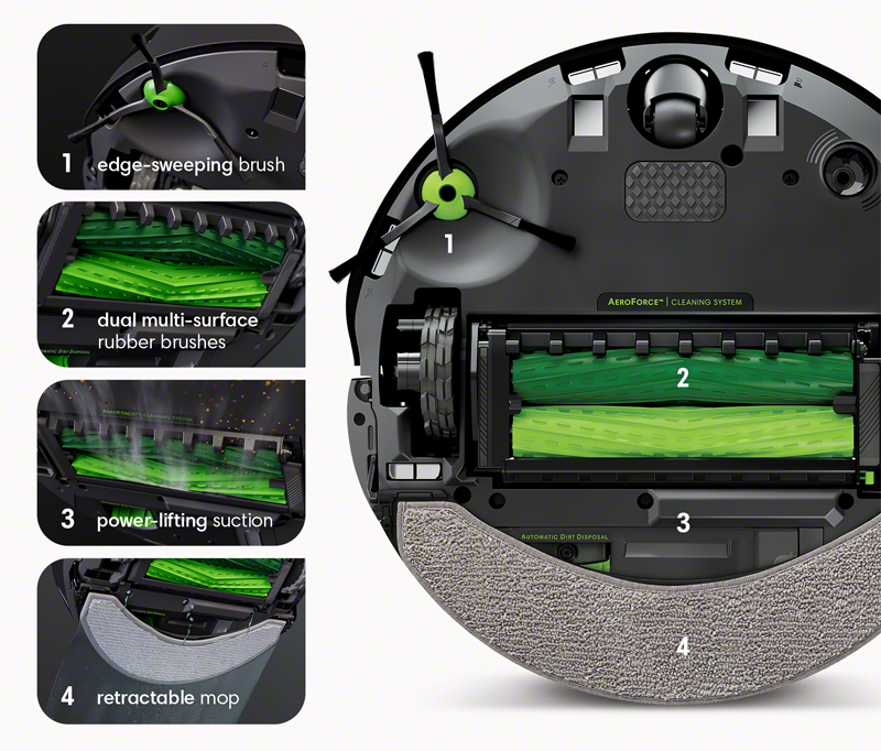 Wifi Connected Roomba Combo® j7+ Robot Vacuum & Mop