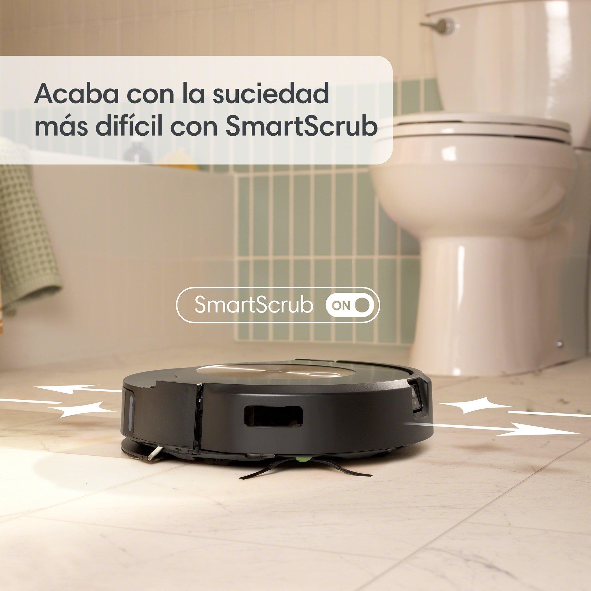 iRobot Robot Aspirador y friegasuelos Roomba Combo Conectado a WiFi con  Diferentes Modo de Limpieza 