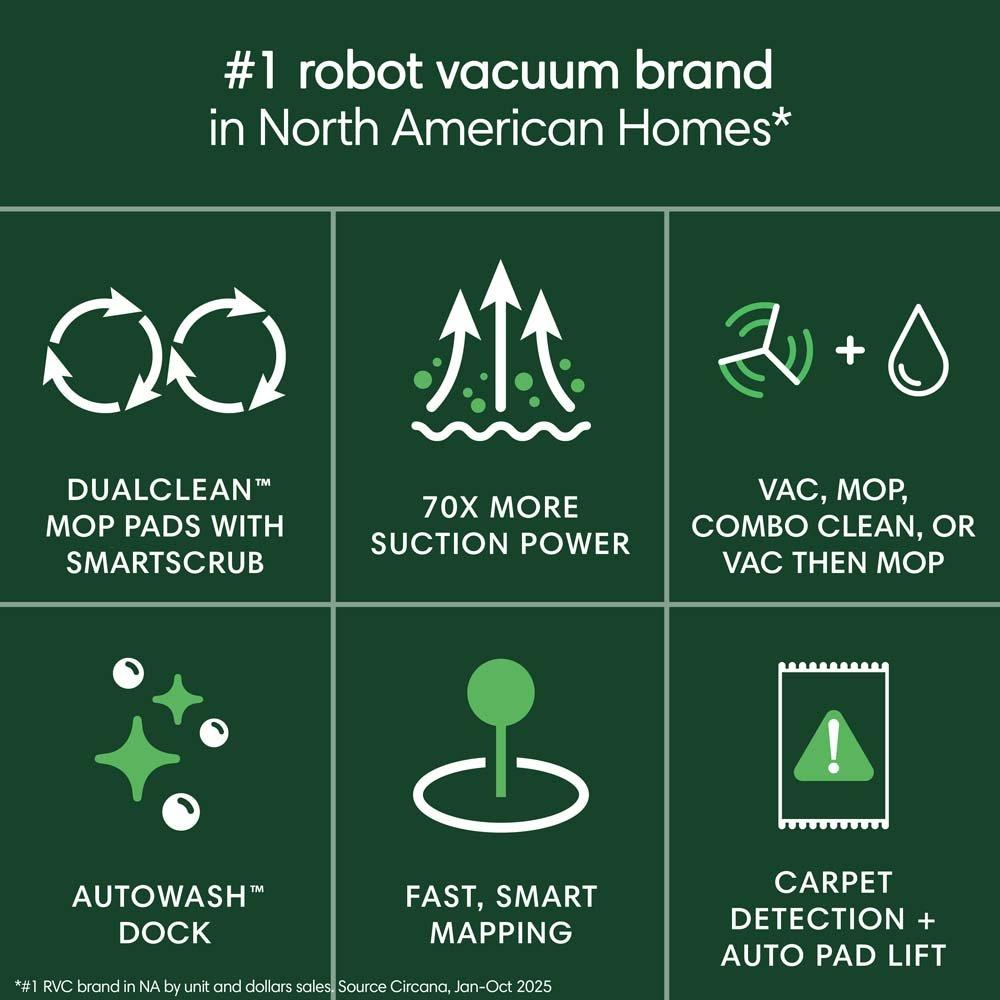 Roomba® Plus 405 Combo robot | BLACK