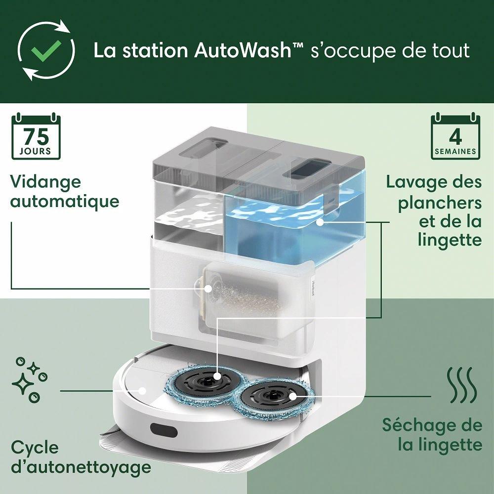 Robot Roomba® Plus 405 Combo + Station AutoWash™