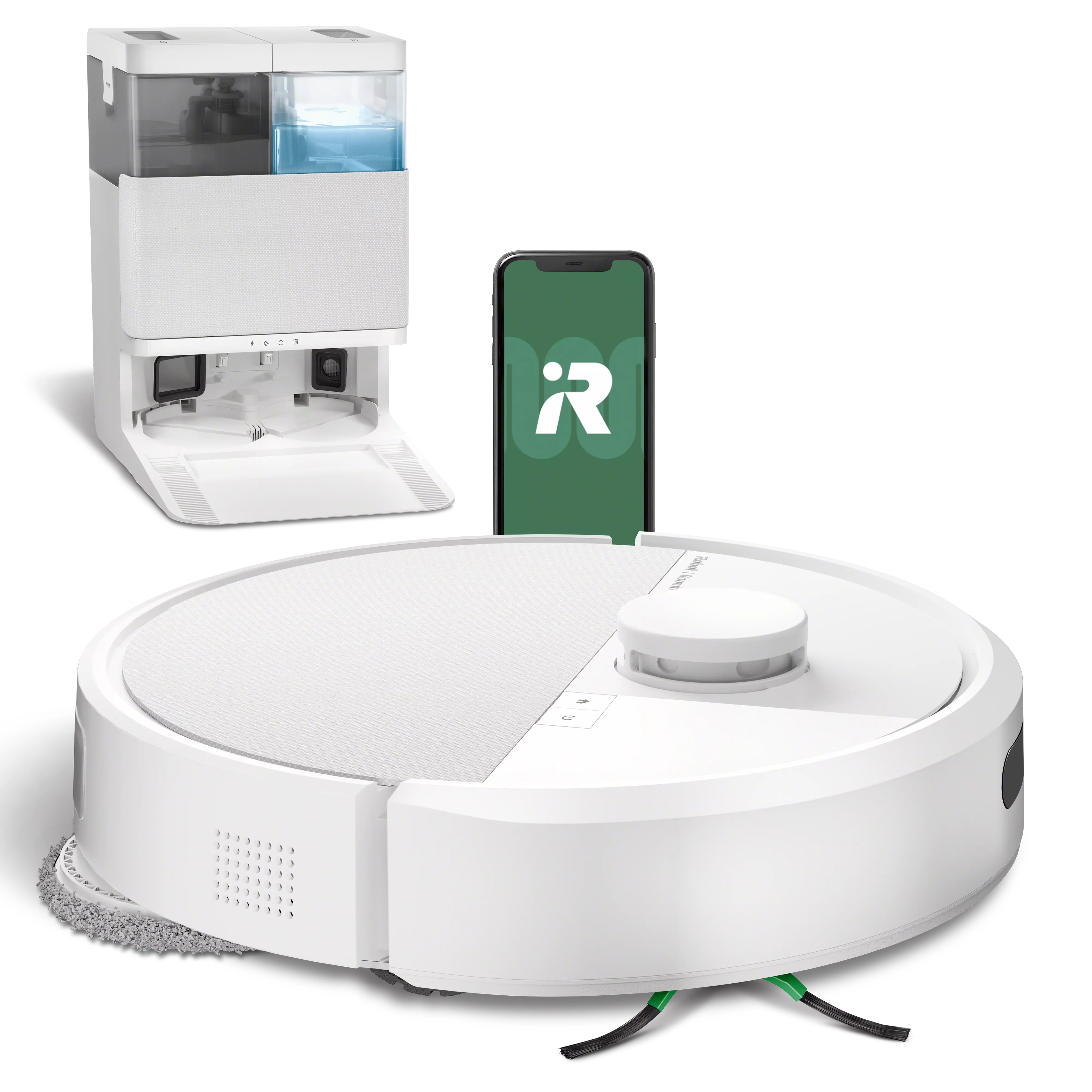 Robot Roomba® Plus 405 Combo + base AutoWash™ - Blanc