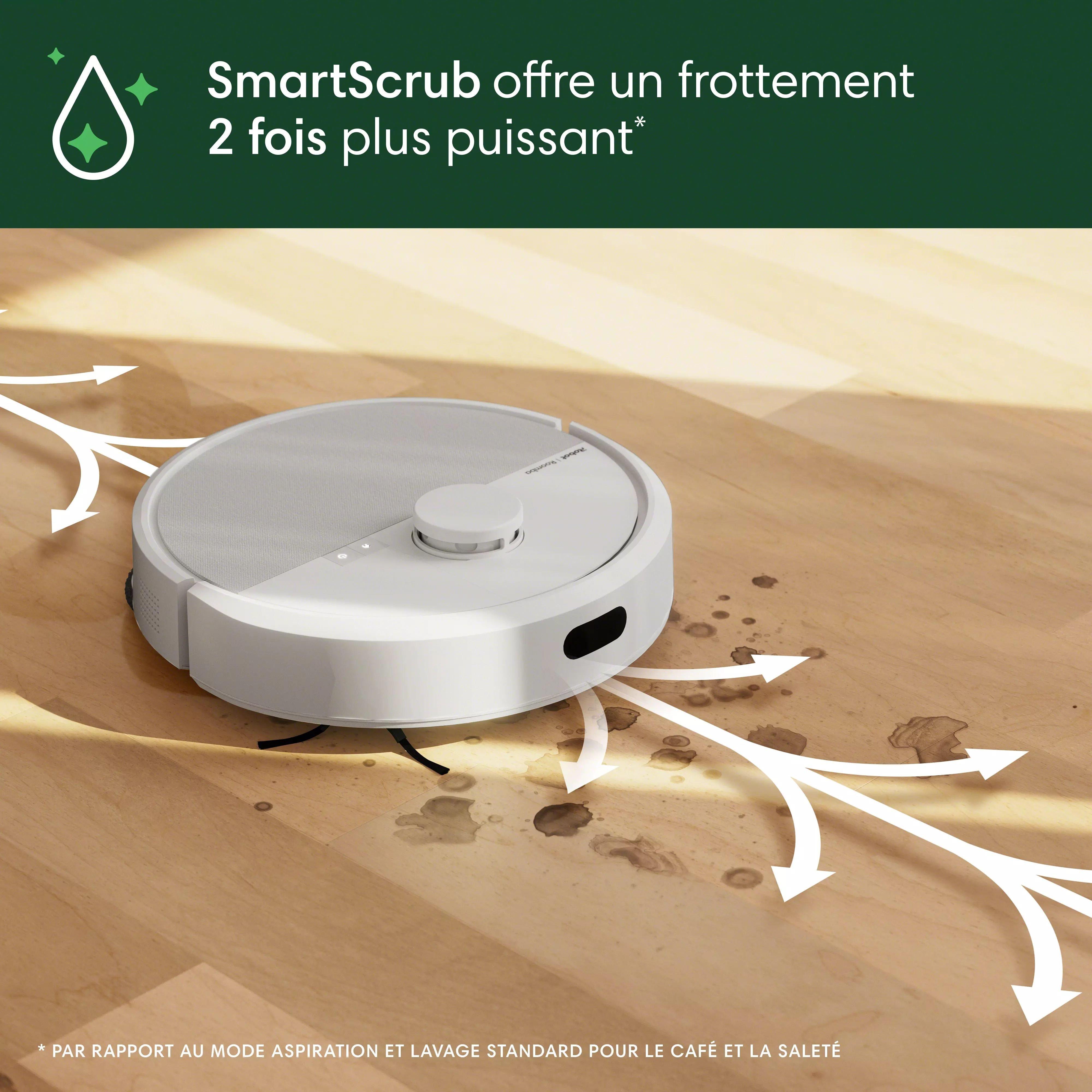 Robot Roomba® Plus 405 Combo + base AutoWash™ - Blanc