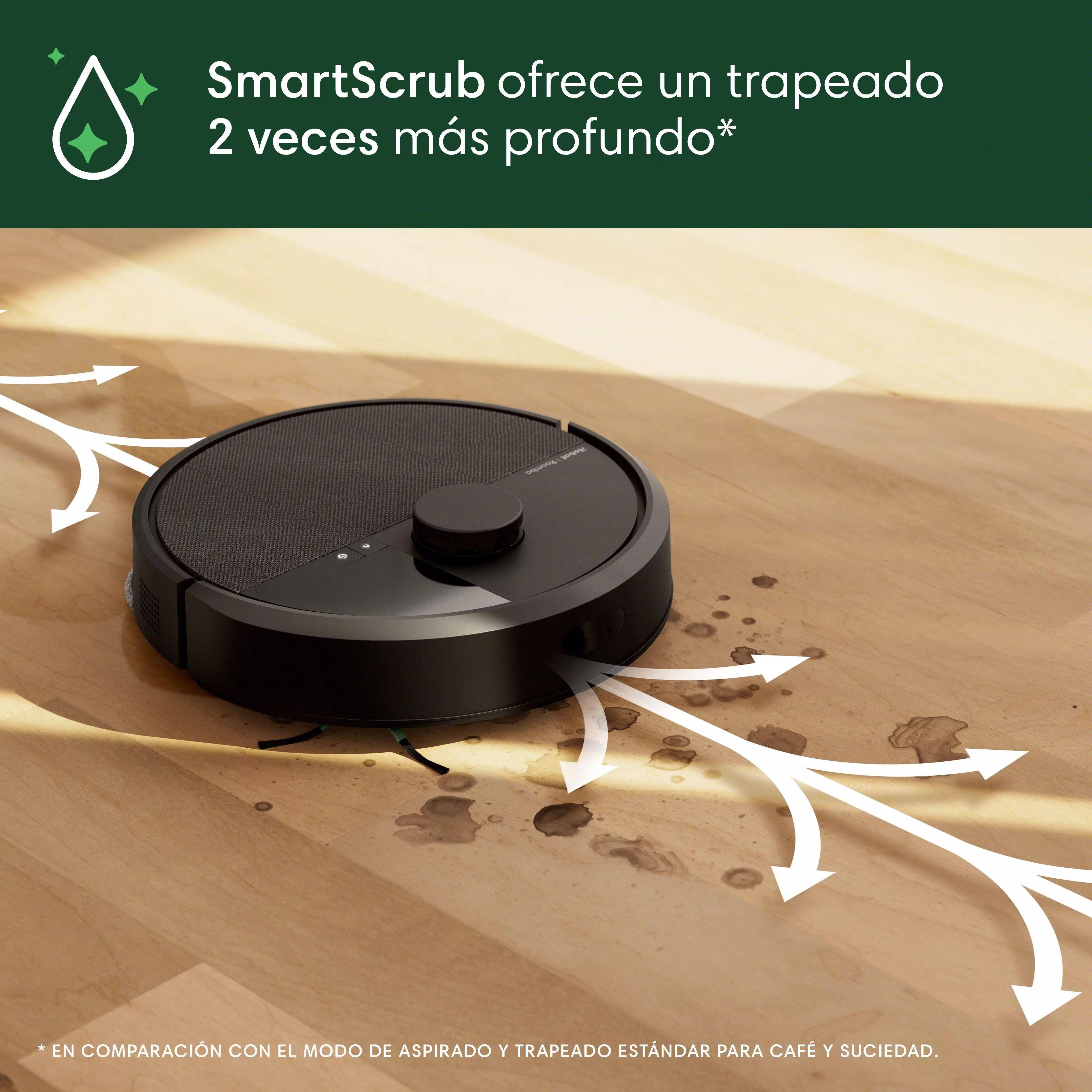 Robot Roomba® Plus 406 Combo con Base AutoWash™ - Negro