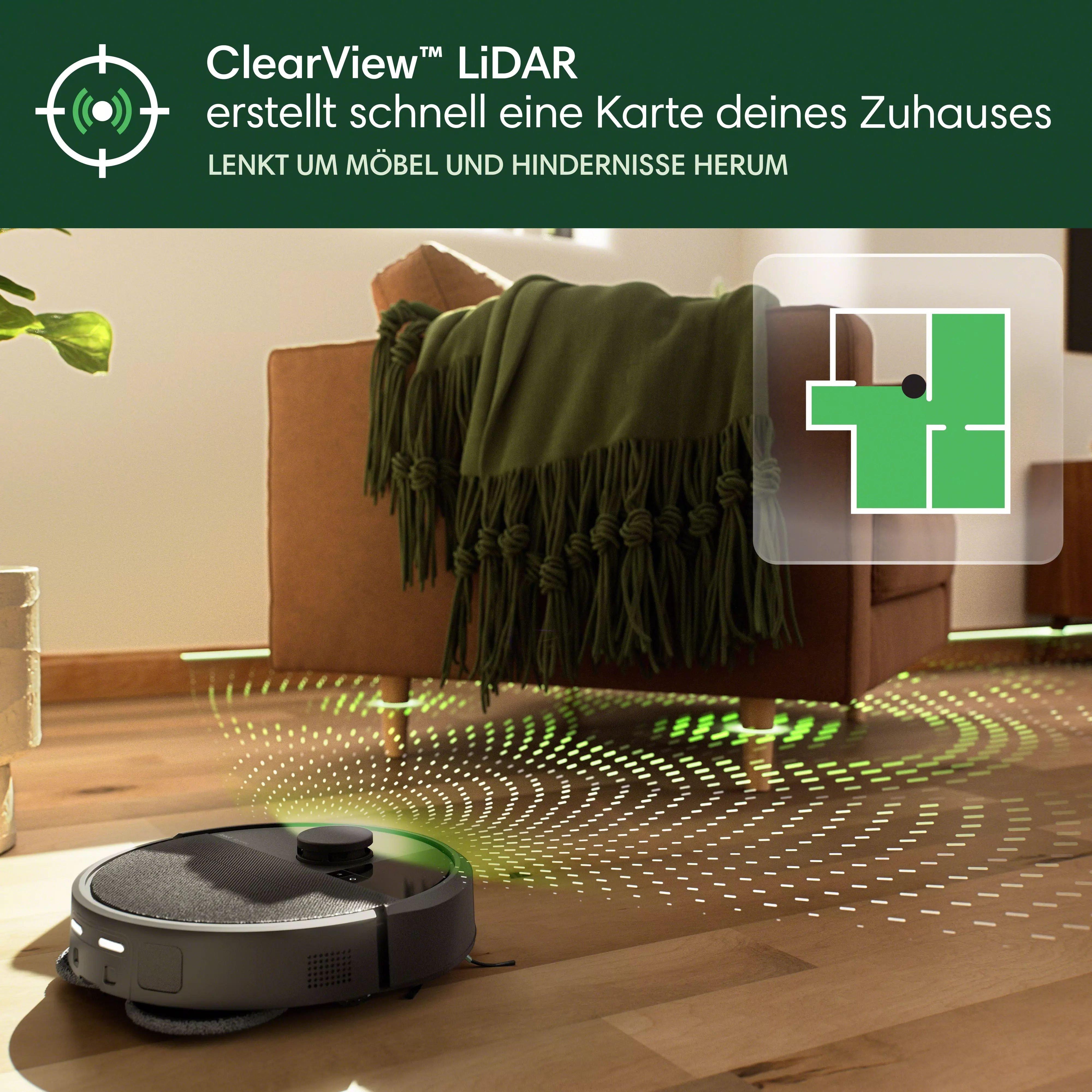 Roomba® Plus 406 Combo-Roboter + AutoWash™ Dock – Schwarz