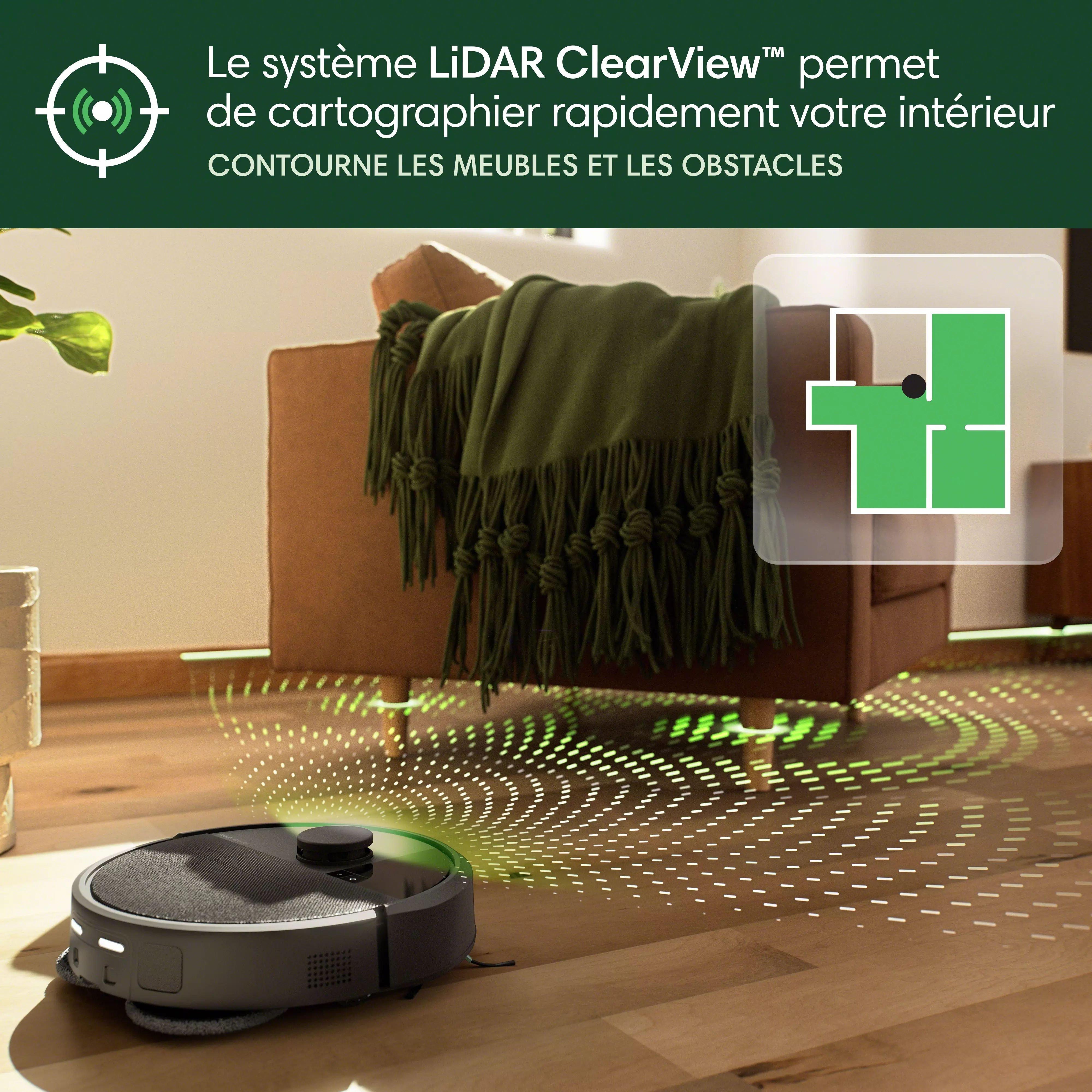 Robot Roomba® Plus 406 Combo + base AutoWash™ - Noir