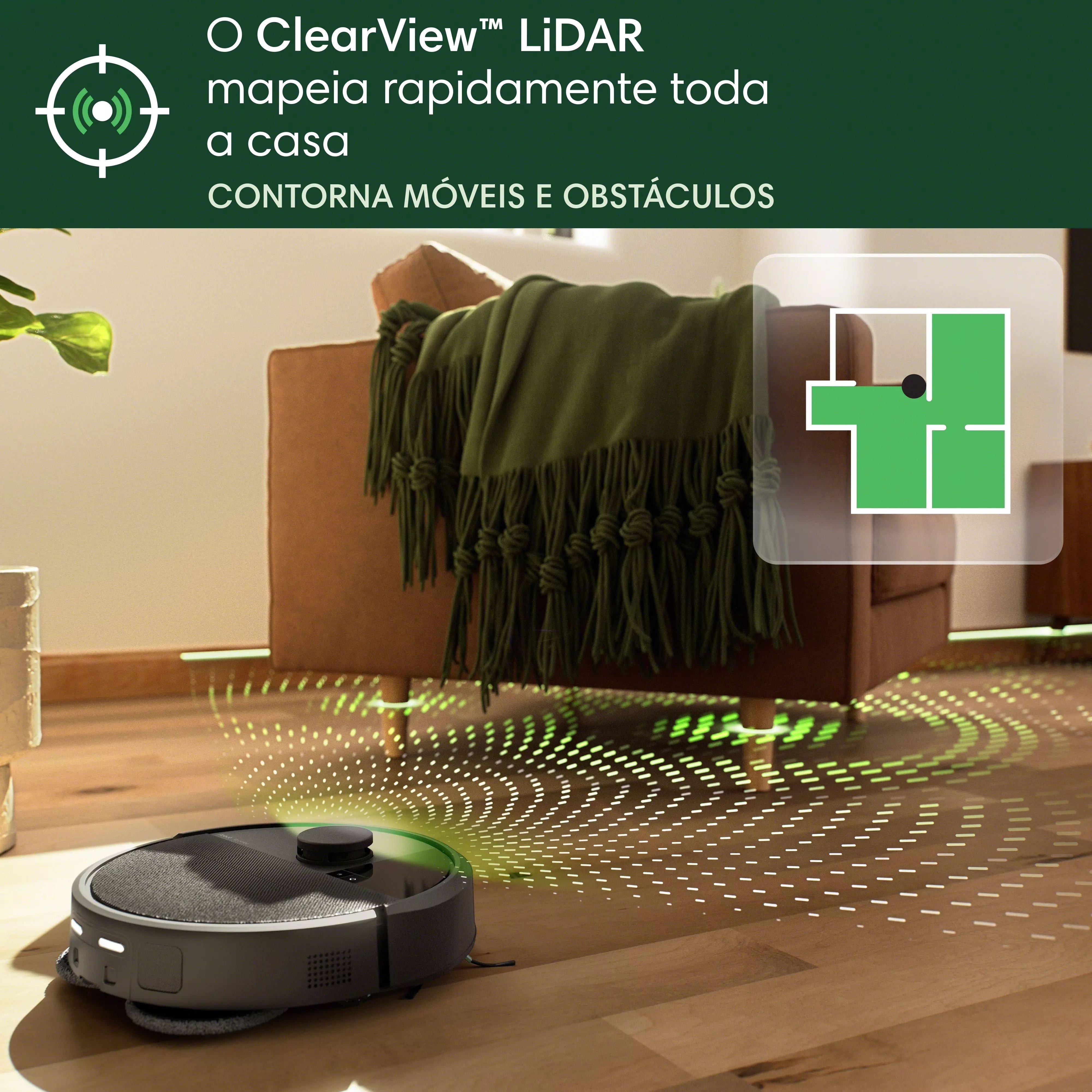 Roomba® Combo 406 Plus + Base AutoWash™ – Preto