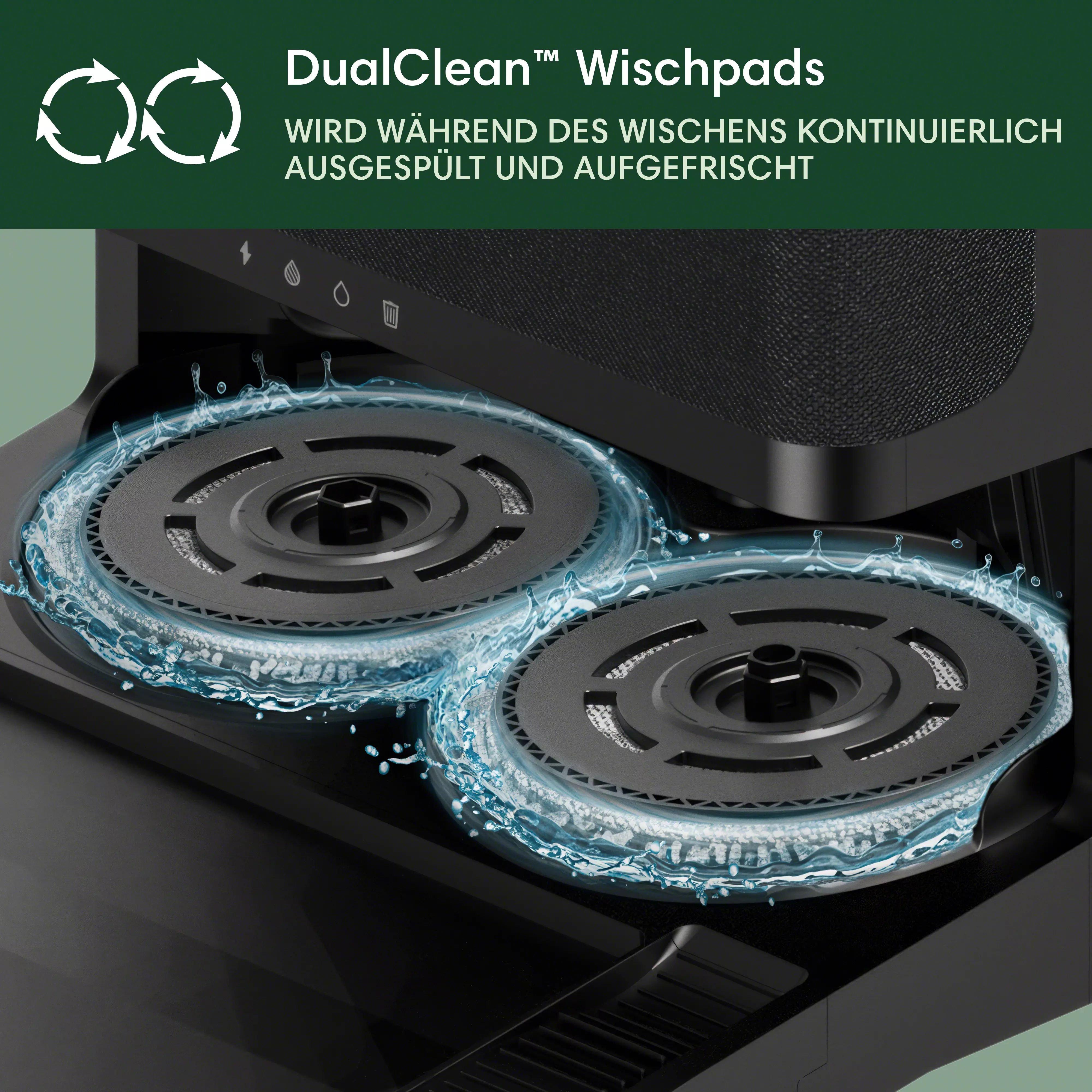 Roomba® Plus 406 Combo-Roboter + AutoWash™ Dock – Schwarz