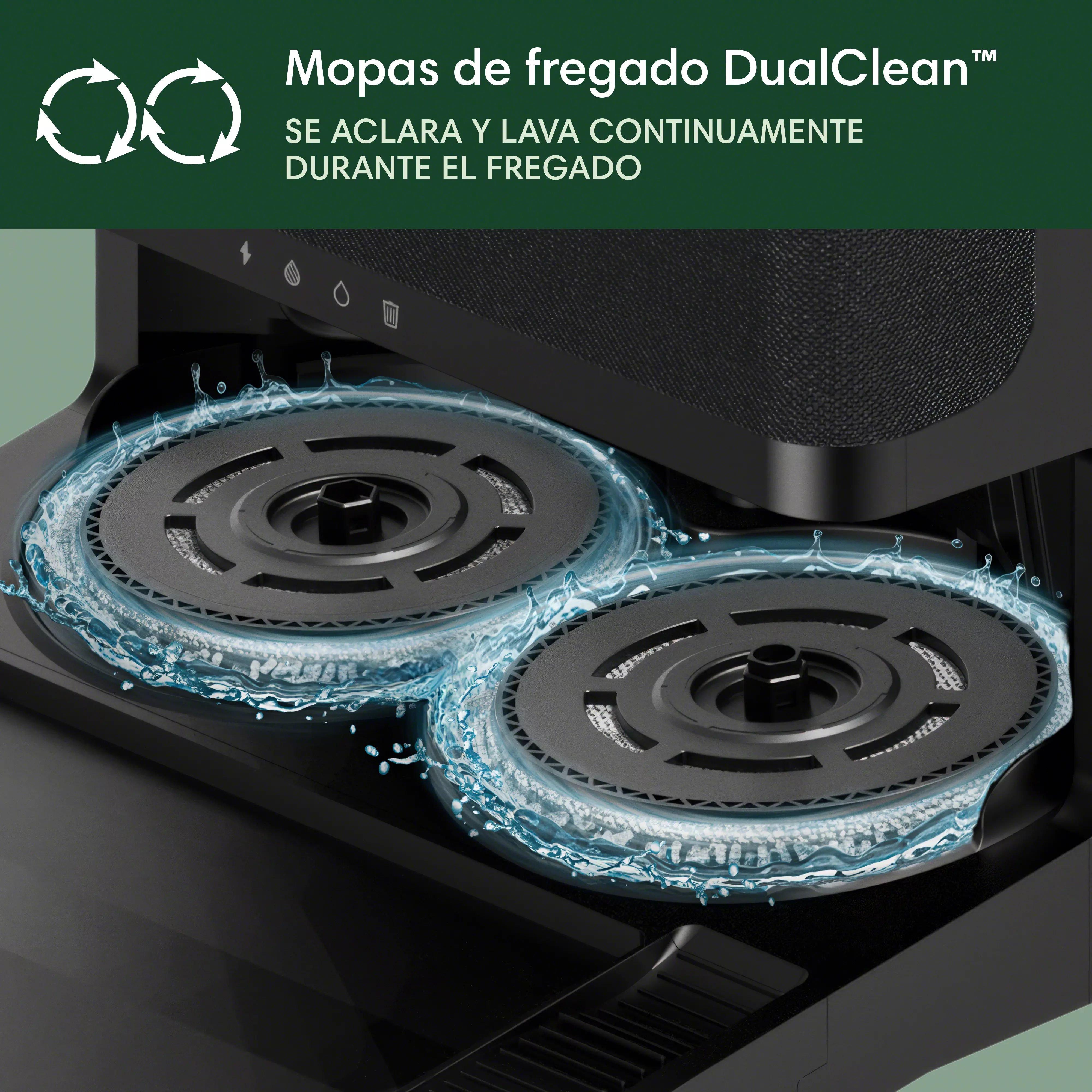 Robot Roomba® Plus 406 Combo con Base AutoWash™ - Negro