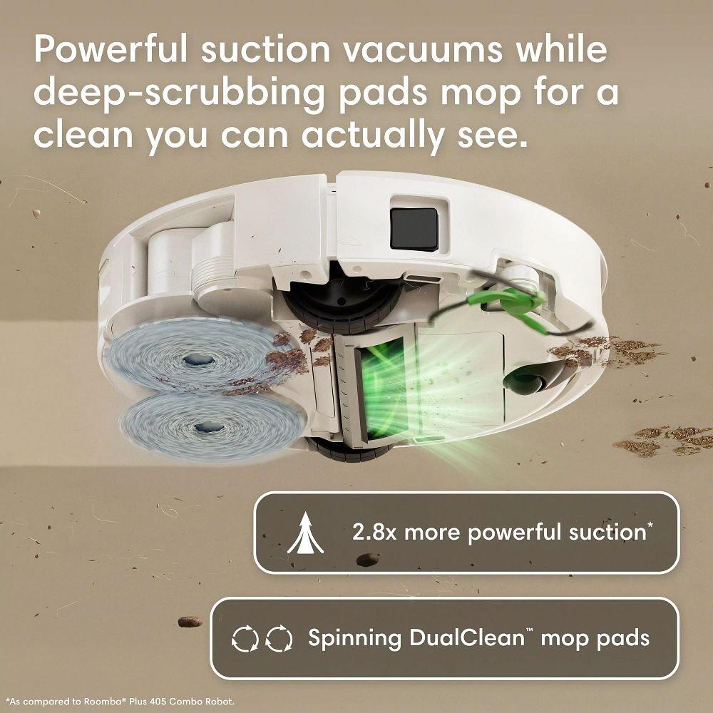 Roomba® Plus 415 Combo Robot Vac + AutoWash™ Dock | Slim Design
