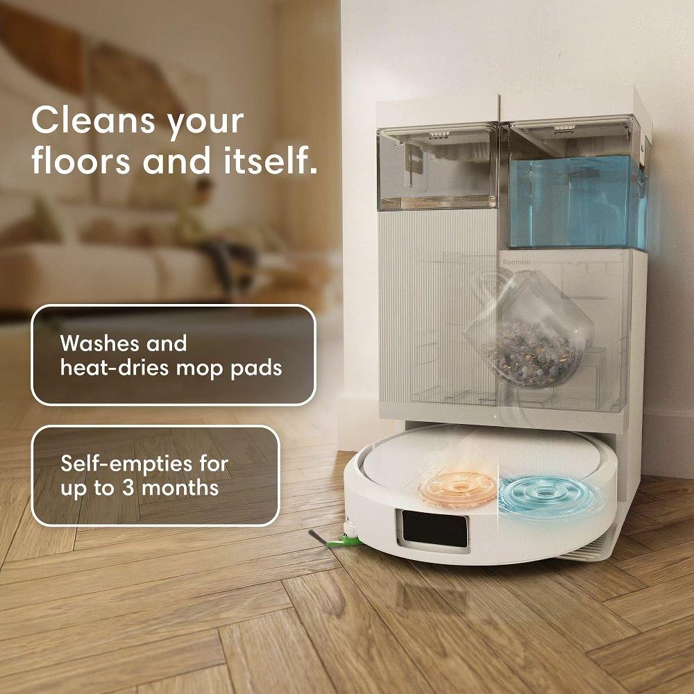 Roomba® Plus 415 Combo Robot Vac + AutoWash™ Dock | Slim Design