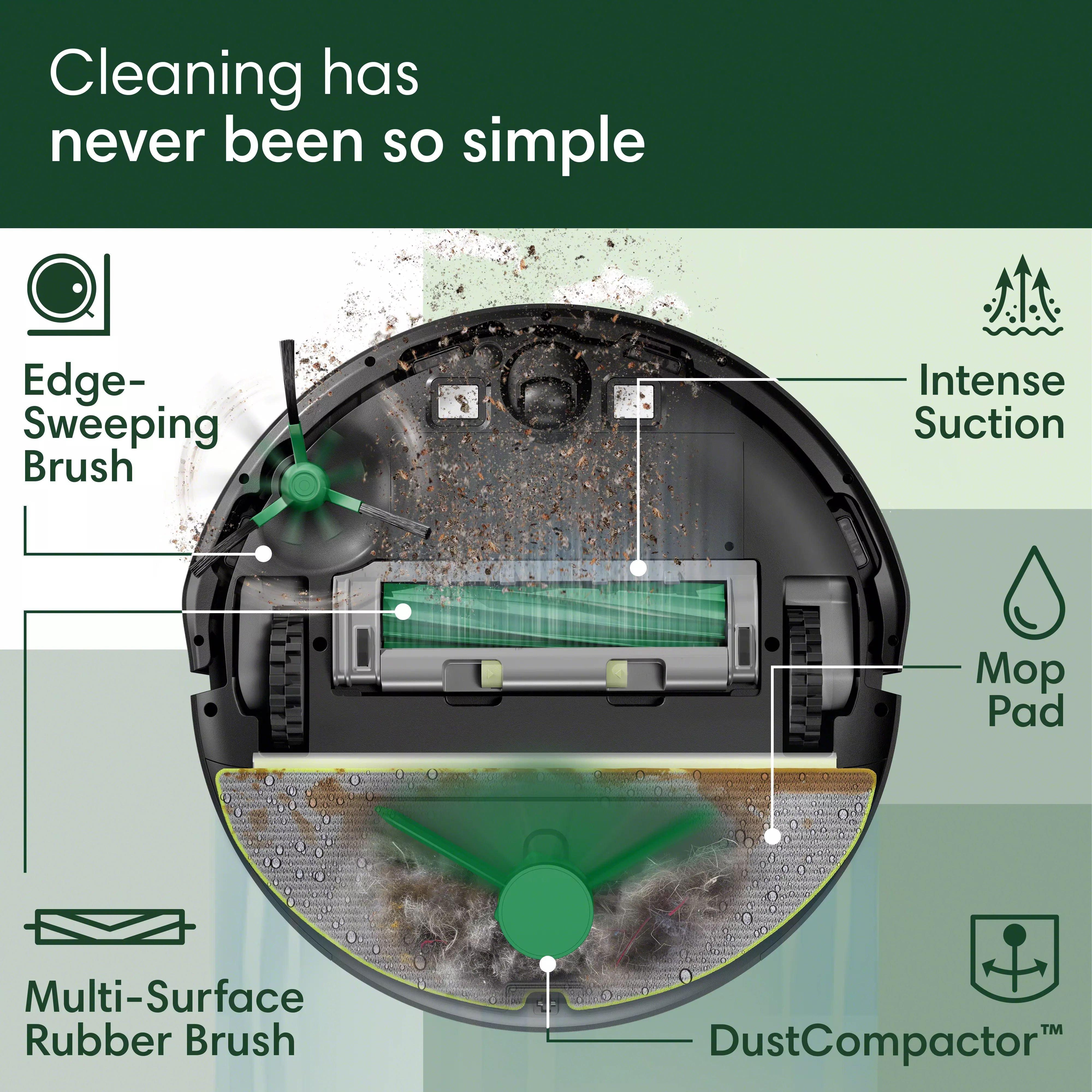Roomba® 205 DustCompactor™ Combo Robot - Black